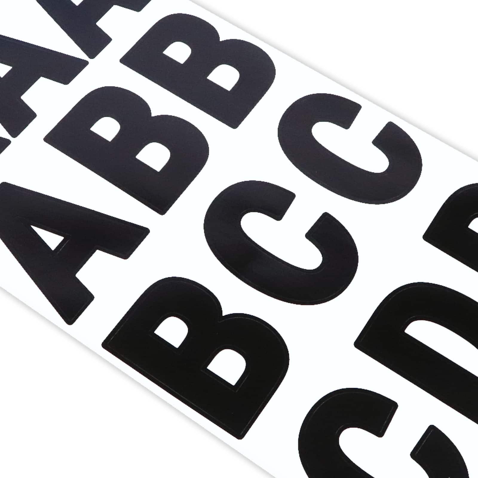 12 Pack: Black Alphabet Stickers by Recollections™