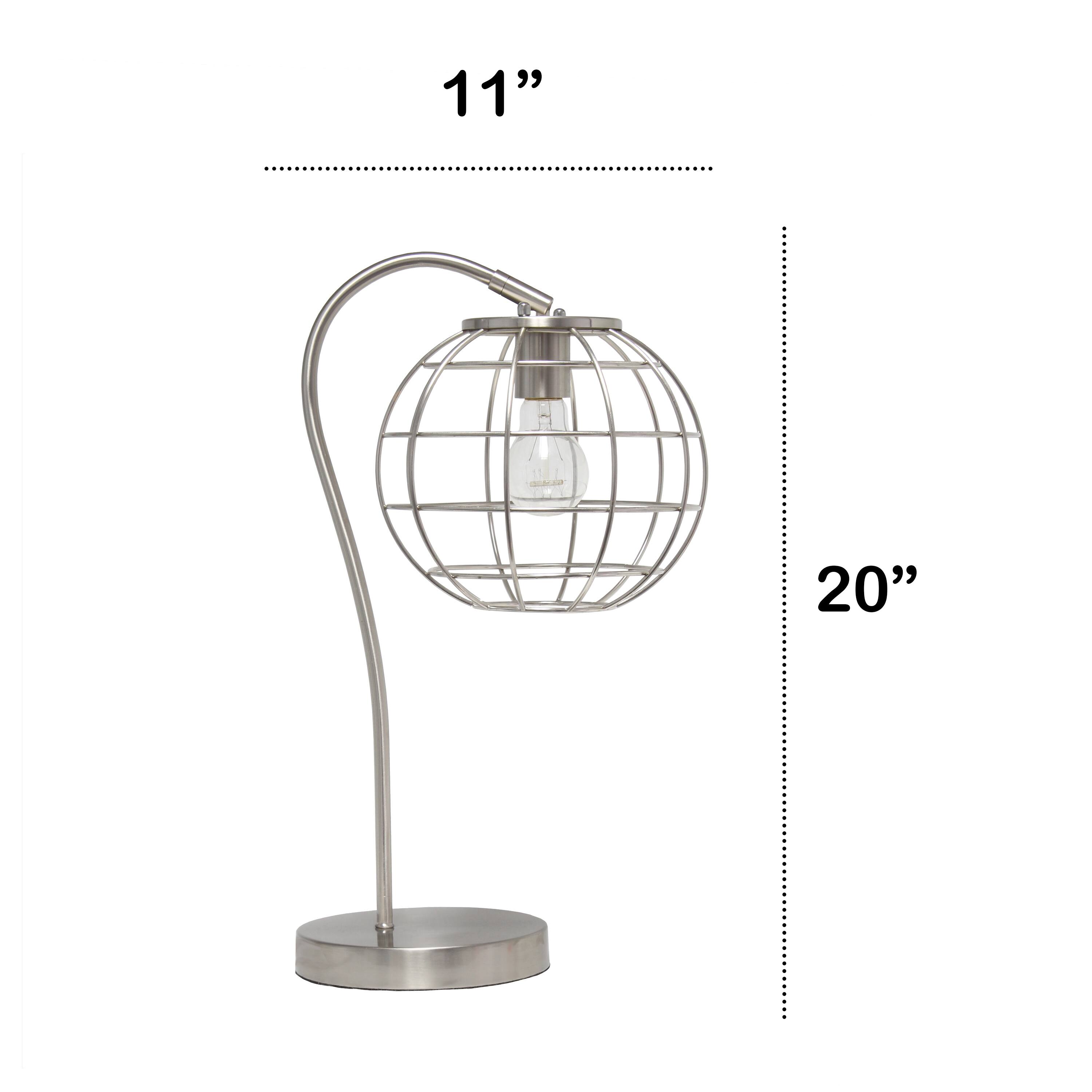 Lalia Home 20&#x22; Arched Metal Cage Table Lamp