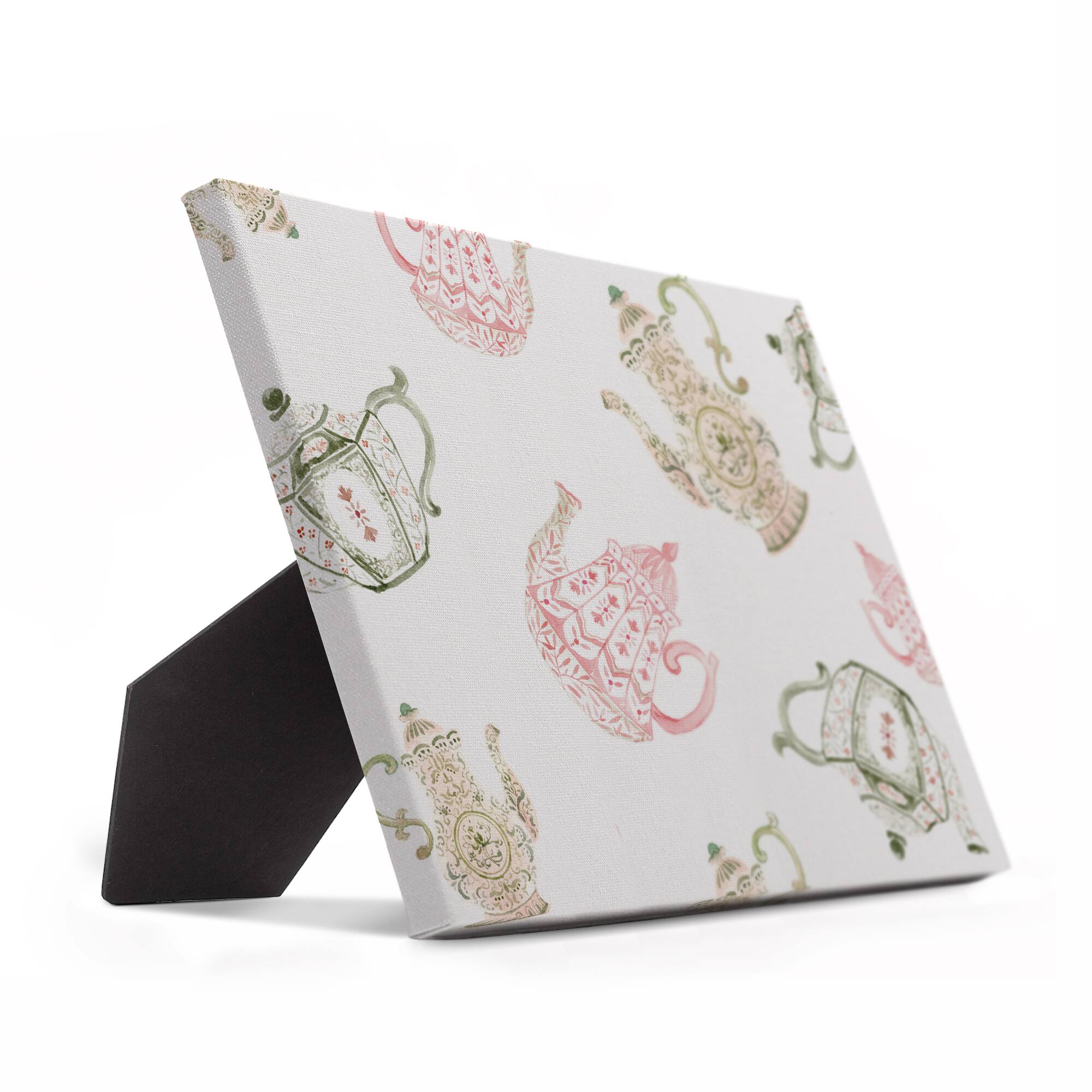 Tea Pot Pattern 8" x 10" Tabletop Canvas