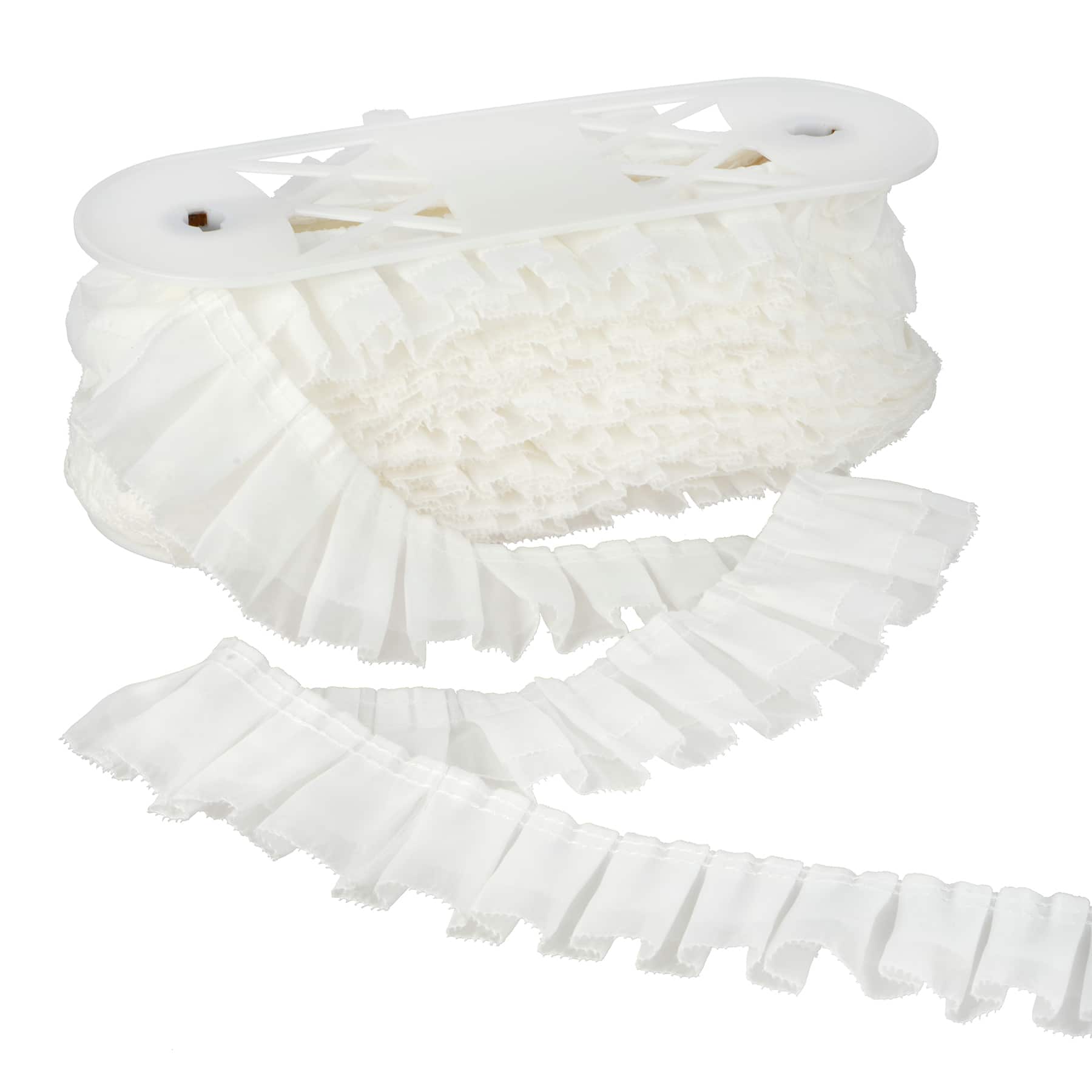 2.25&#x22; White Ruffled Trim by Celebrate It&#xAE;