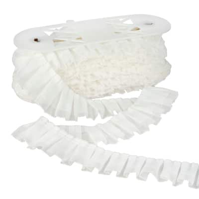 2.25" White Ruffled Trim by Celebrate It® image