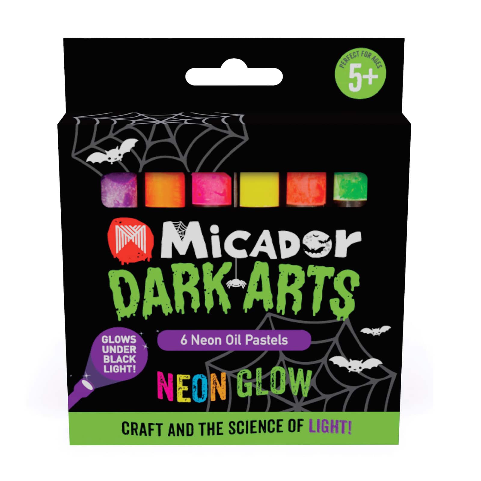 Micador® Dark Arts 6 Color Neon Glow Oil Pastel Set | Michaels