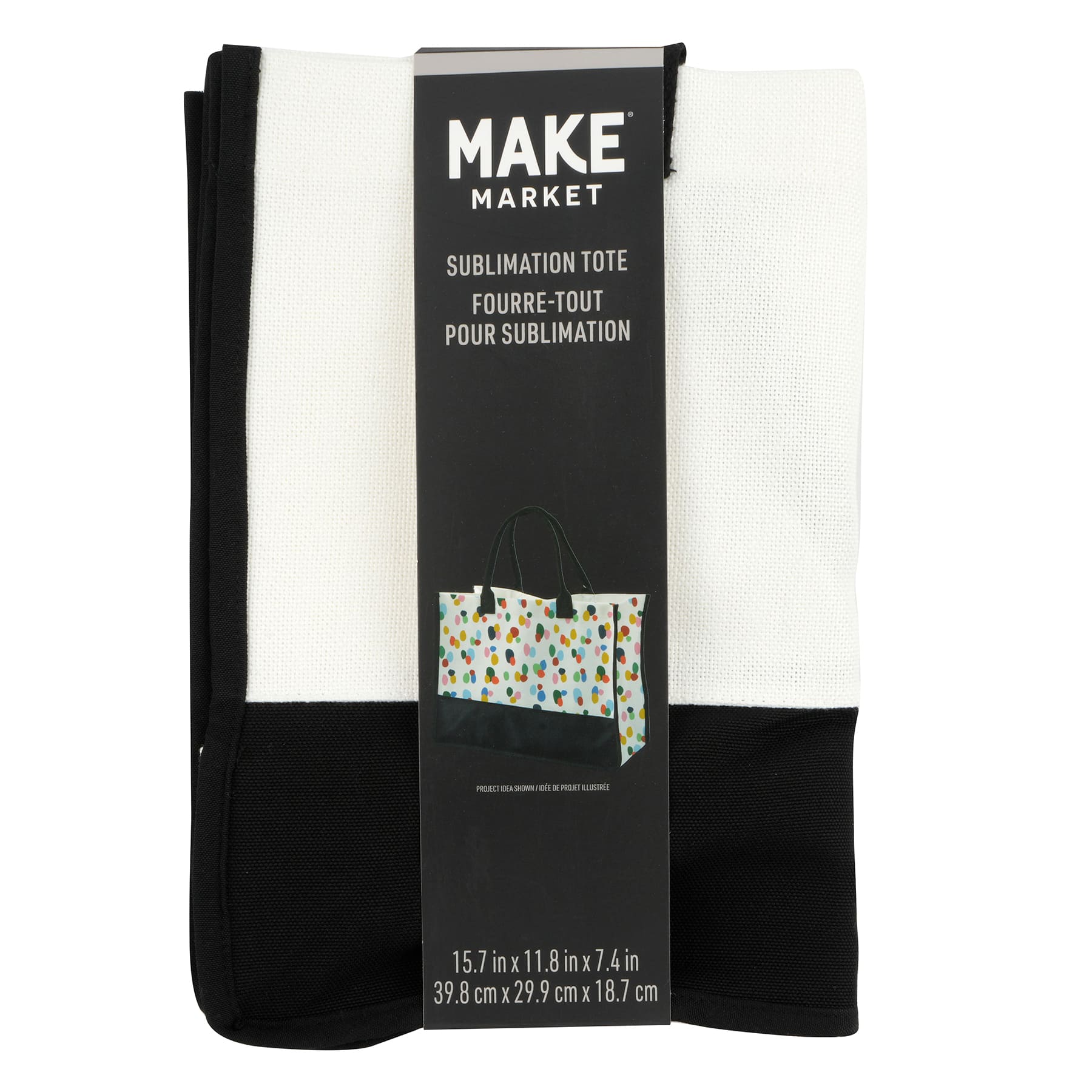 15.7&#x22; x 11.8&#x22; Sublimation Tote by Make Market&#xAE;