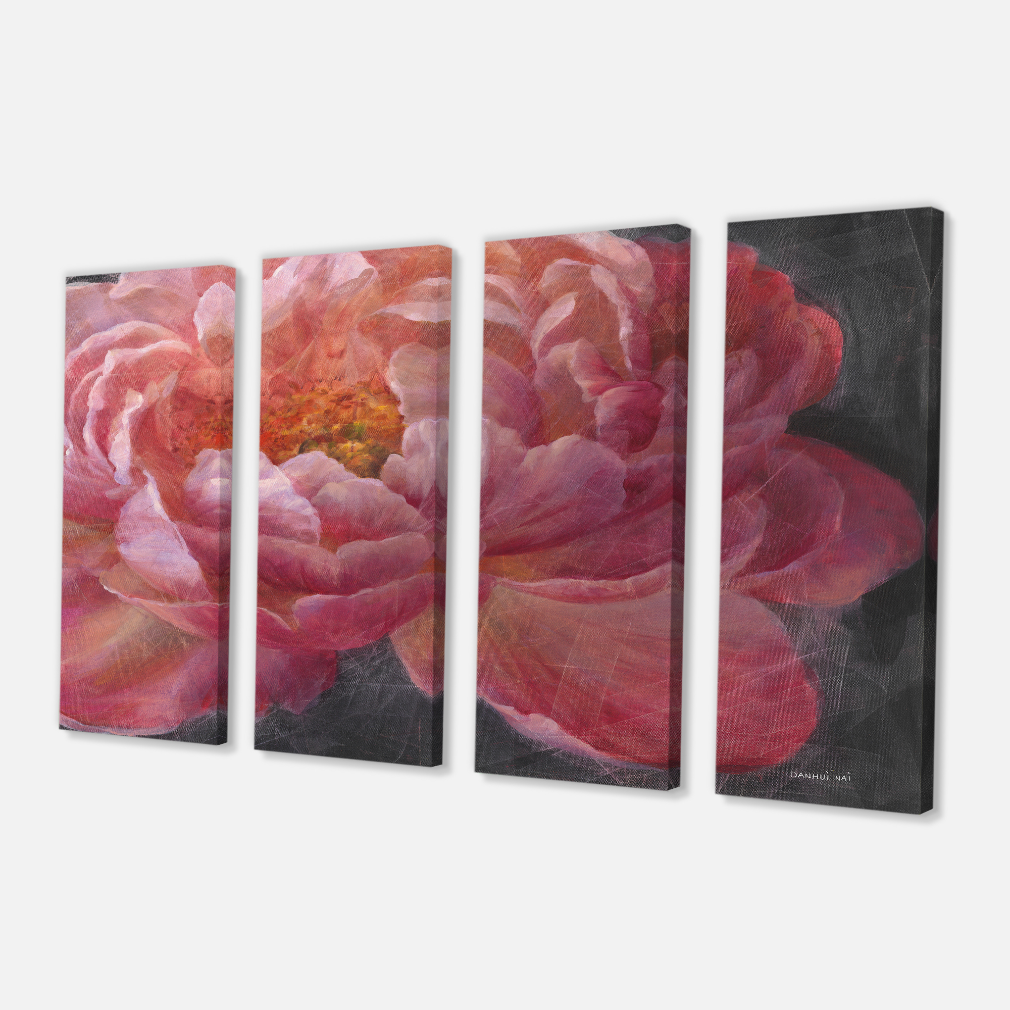 Designart - Vivid Pink Peonies I
