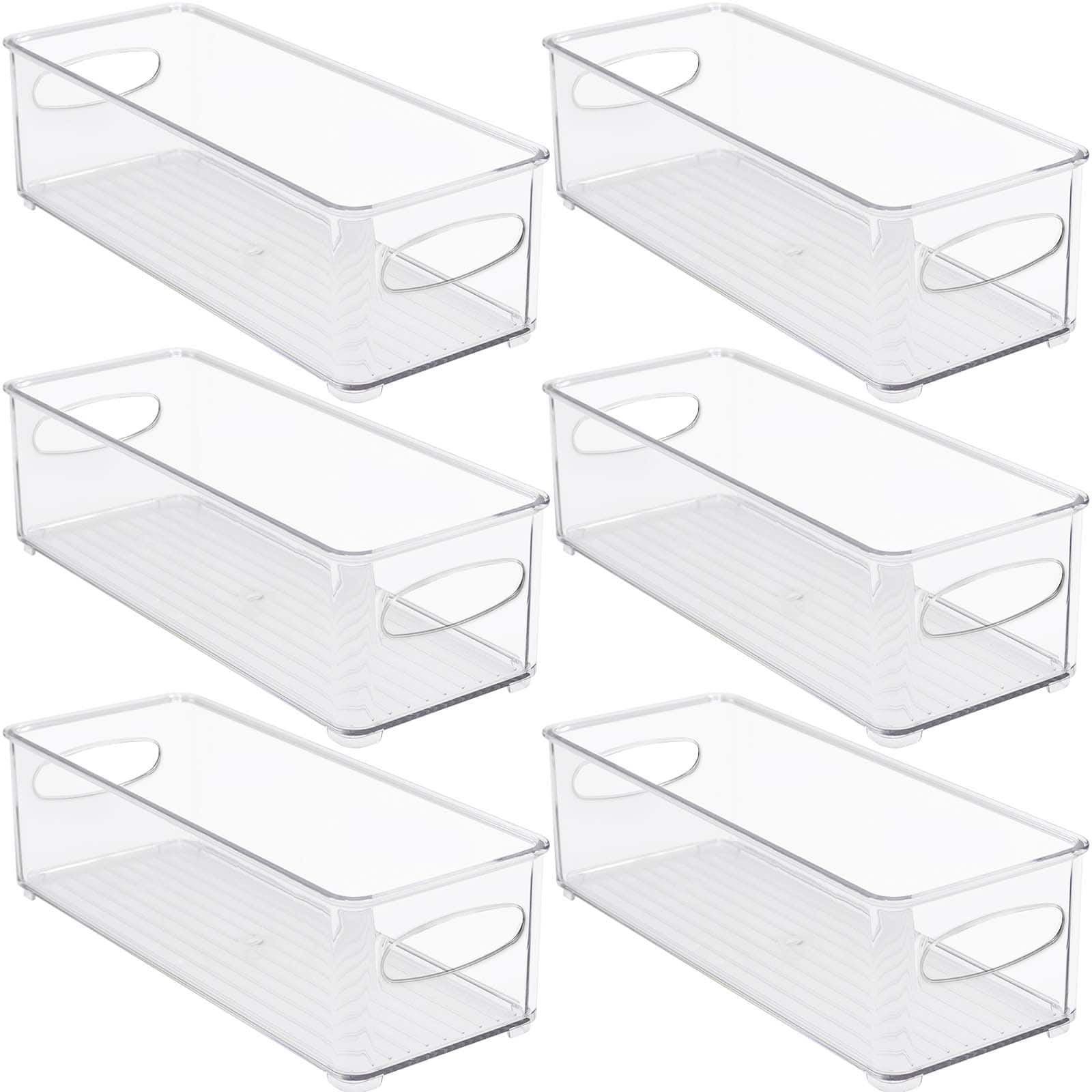 Sorbus Small Clear Kitchen & Fridge Storage Bins