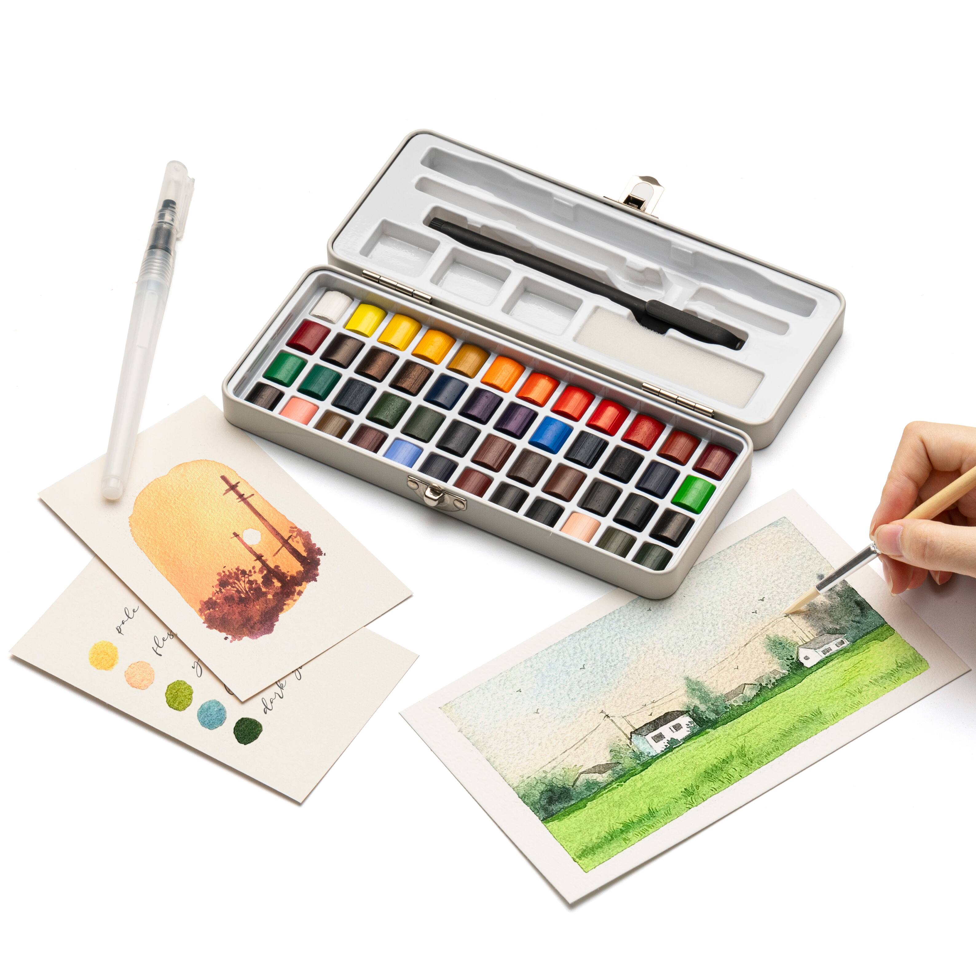 Cotman Sketchers' Watercolor Pocket Box - 14 Piece Set