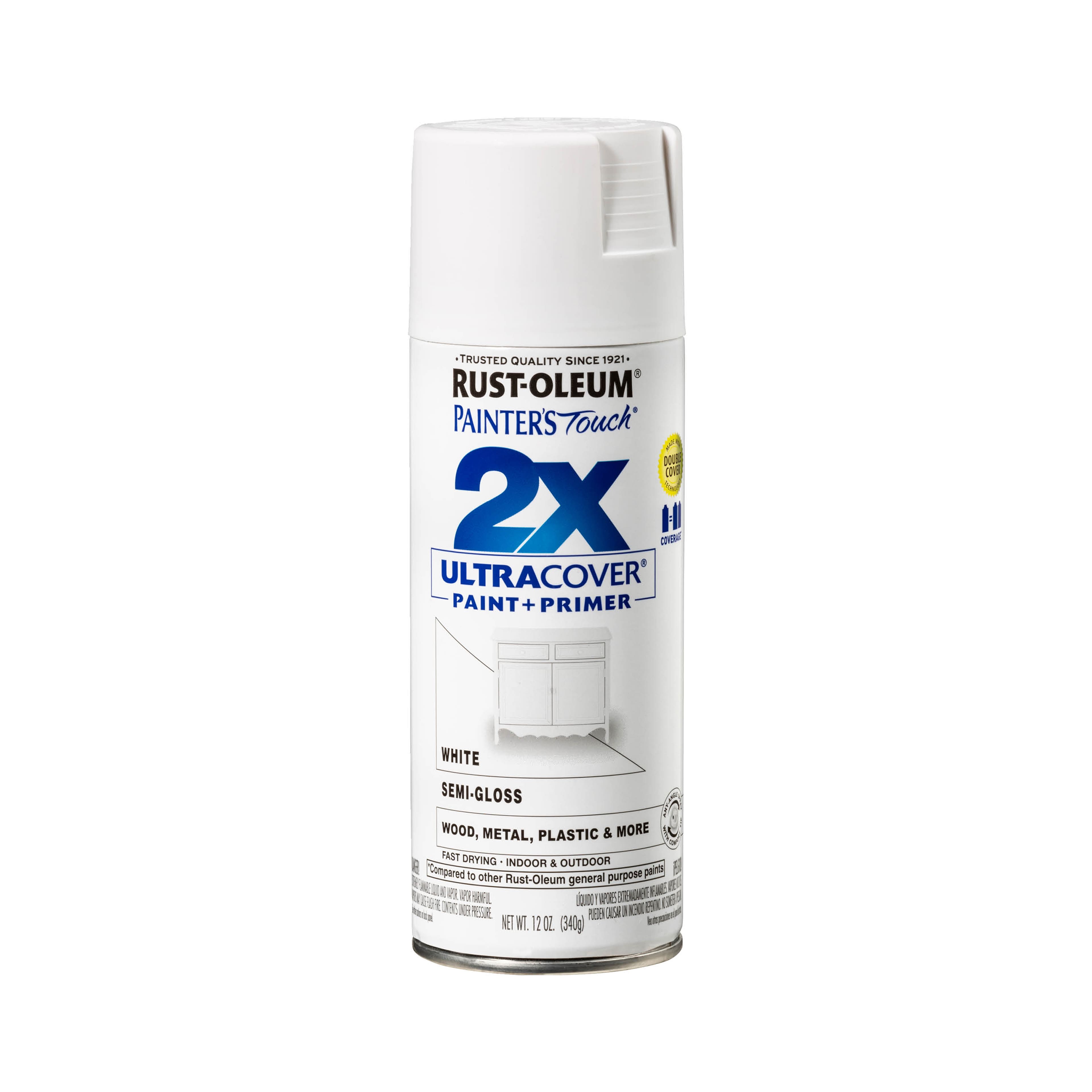 Painter's Touch® 2X Ultra Cover® White Semi-Gloss Spray Paint