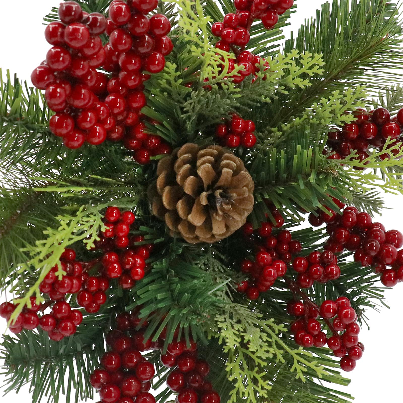13&#x22; Mini Red Berry &#x26; Pine Wreath by Ashland&#xAE;