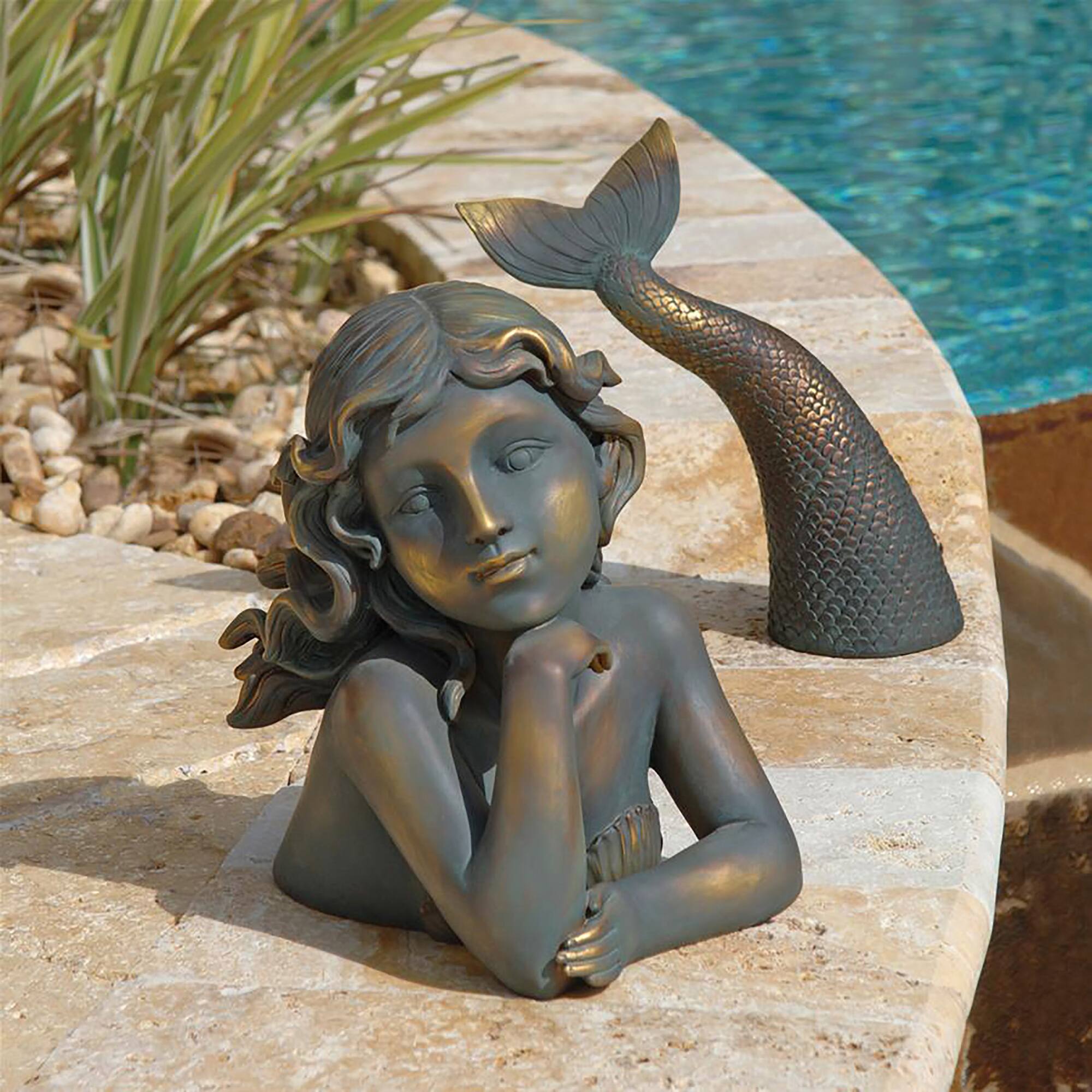 Design Toscano 18&#x22; Merissa Siren of the Sea Mermaid Statue