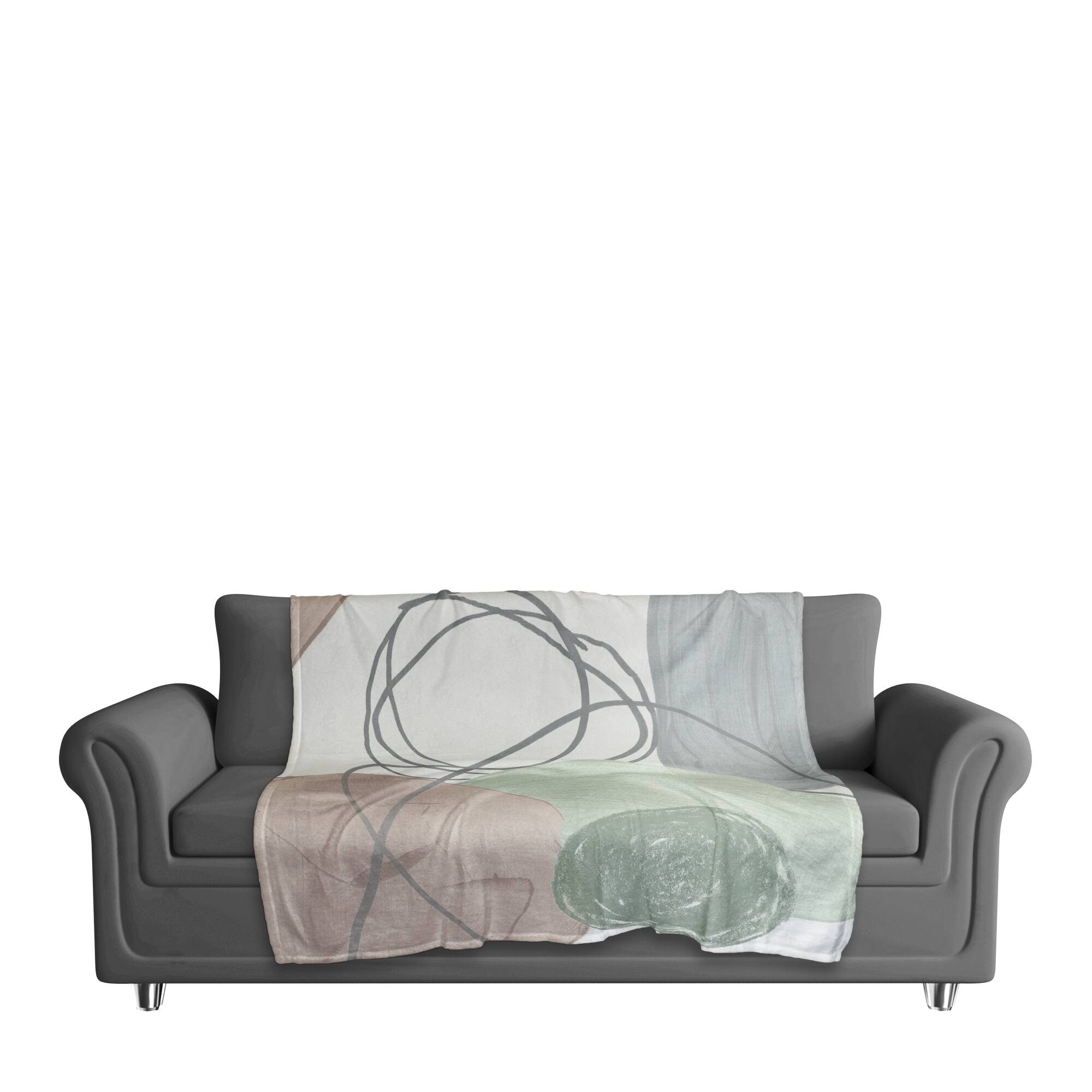 Chic Urban Abstract II 50&#x22; x 60&#x22; Coral Fleece Blanket