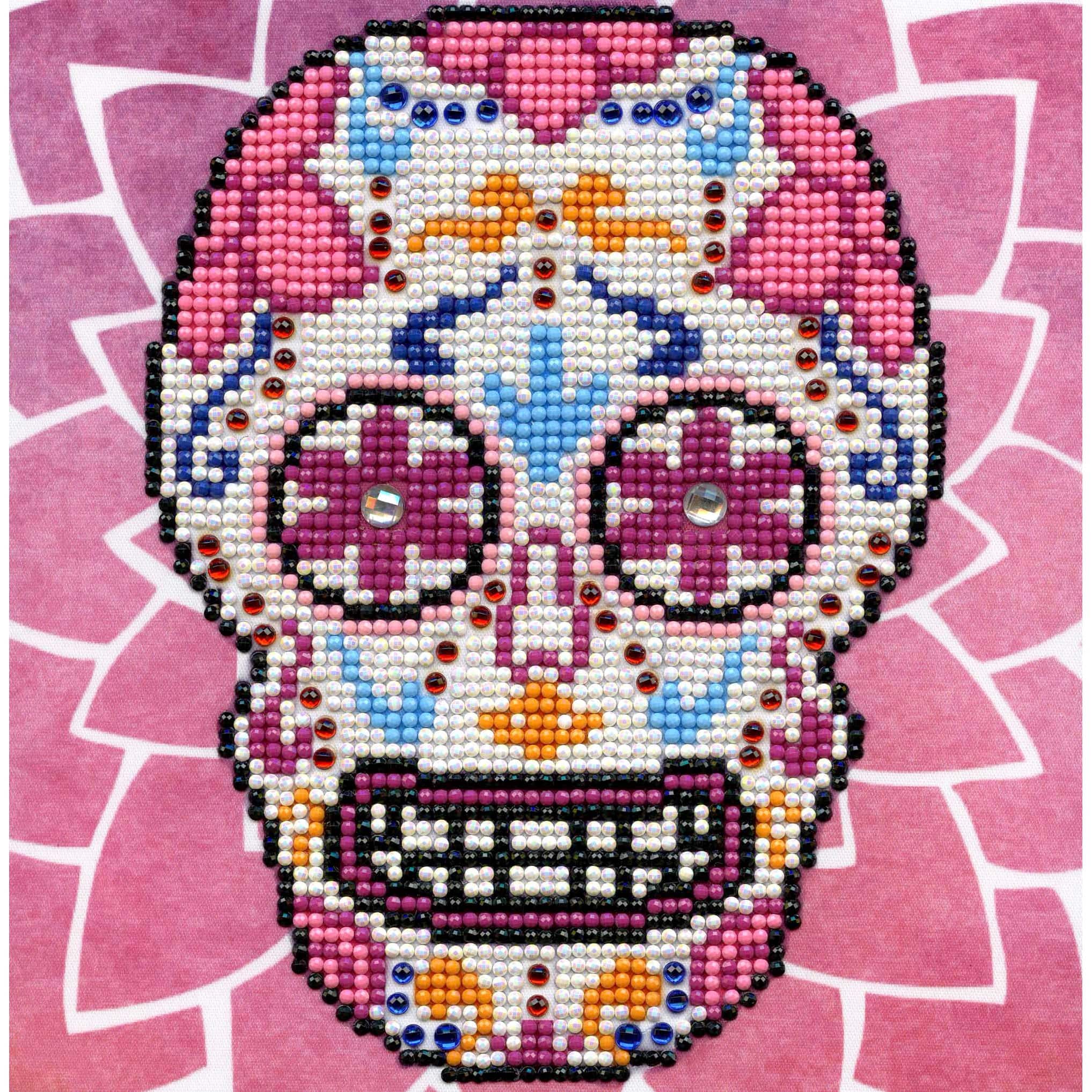 Diamond Art Beginner Sugar Skull Paint by Number Kit