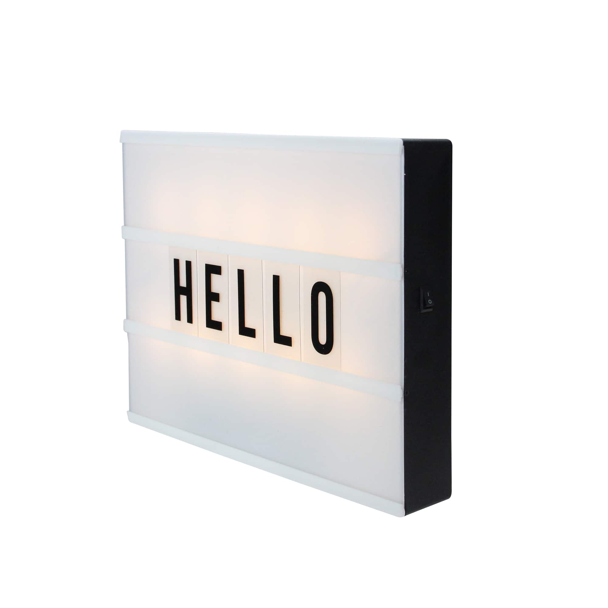 12 Battery Operated LED Light Box with Letters & Numbers