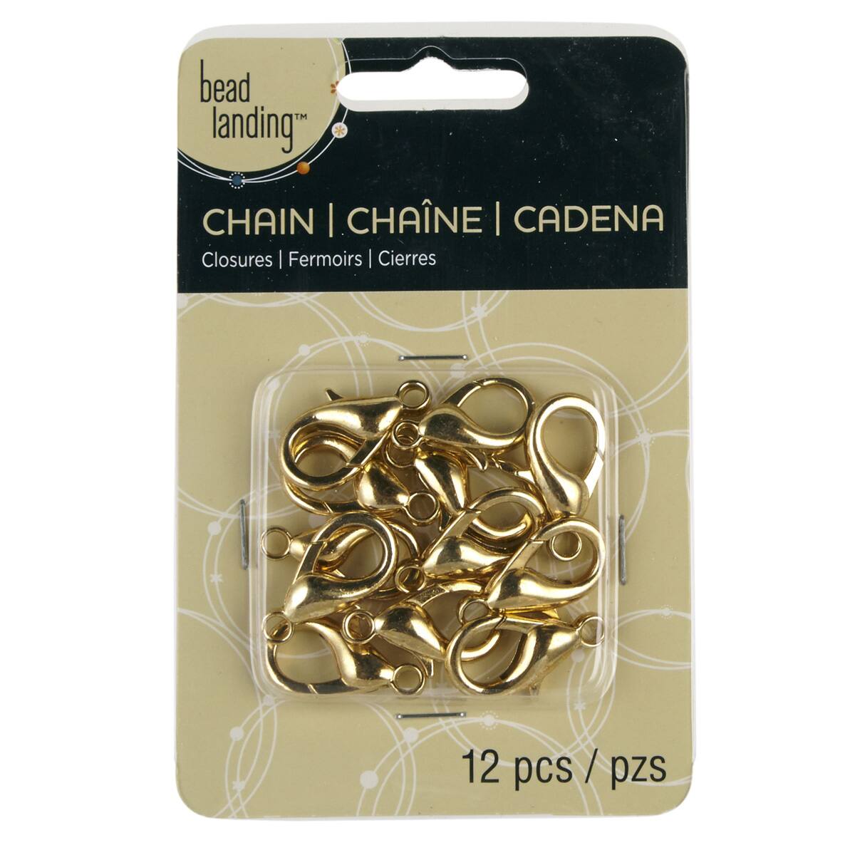 12 Pack: Gold Large Lobster Clasps by Bead Landing™ | Michaels®