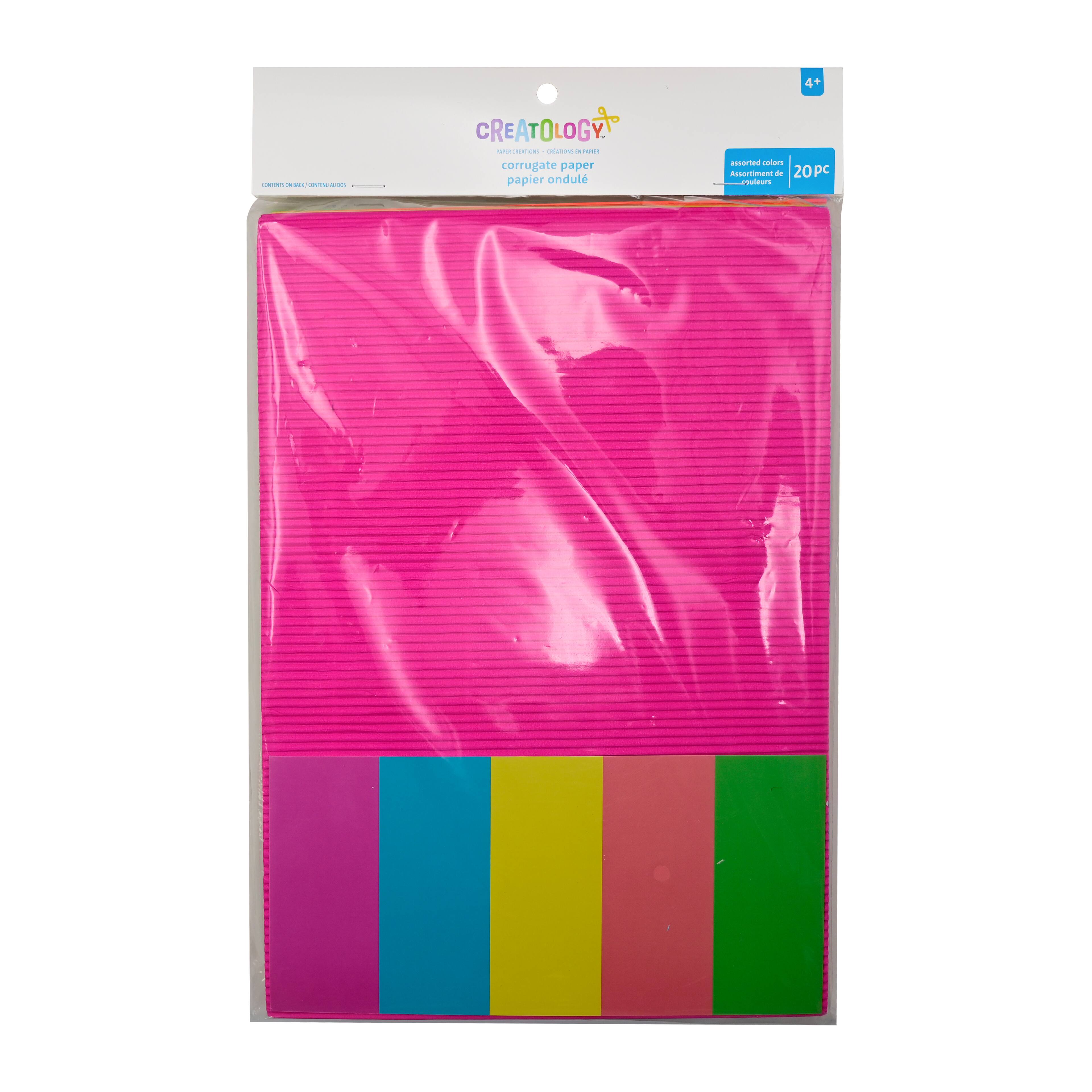 8.5&#x22; x 12&#x22; Neon Corrugate Paper, 20ct. by Creatology&#x2122;