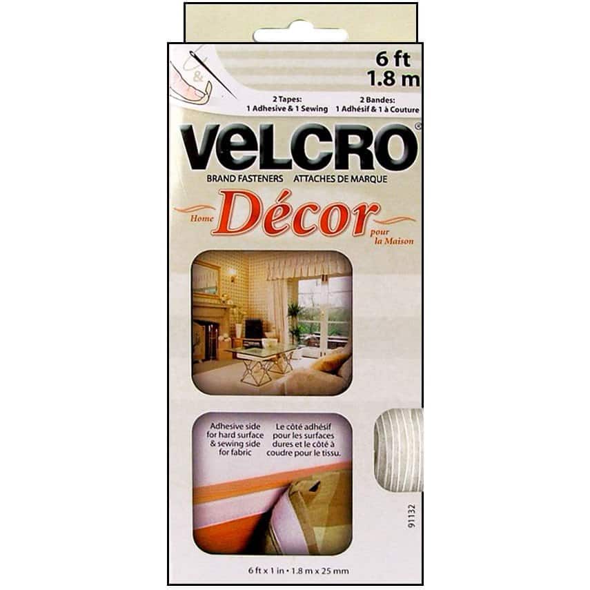 Velcro Brand - 2 White Loop Sew-On by