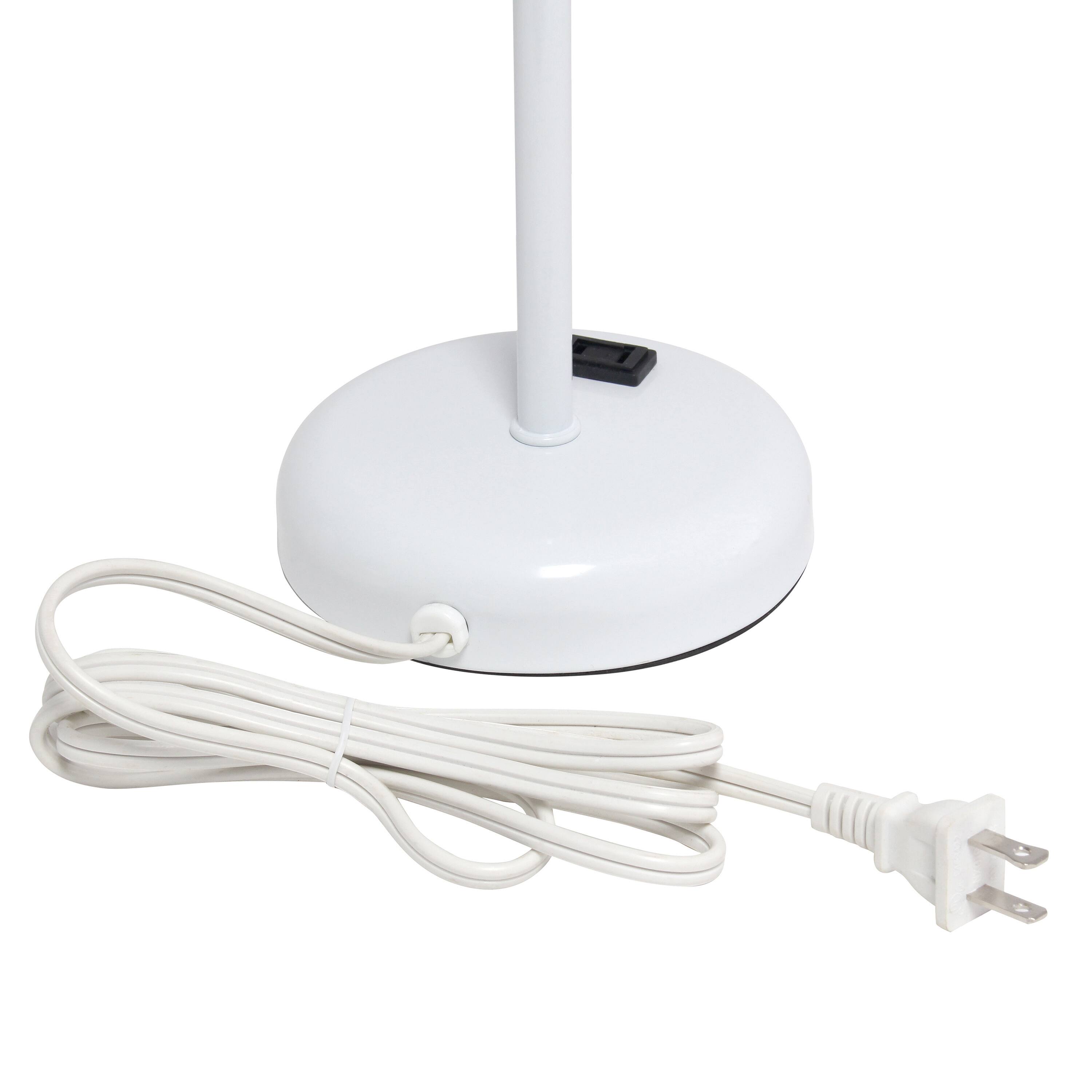 Creekwood Home Oslo 19.5&#x22; Power Outlet Table Lamp