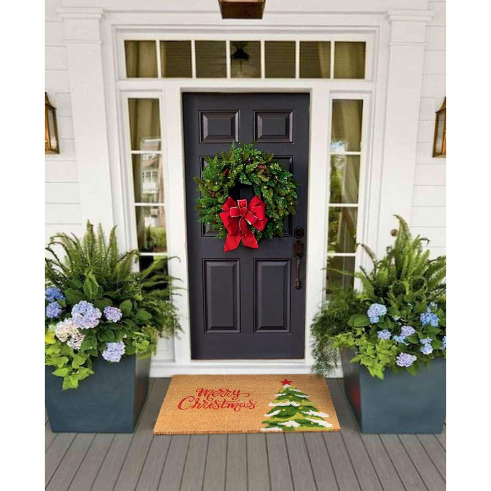 Decorative Entryway Door Mat Area Rug - Winter Blessings 30x18 - Christmas  Collection from Primitives by Kathy - Cherryland Sales