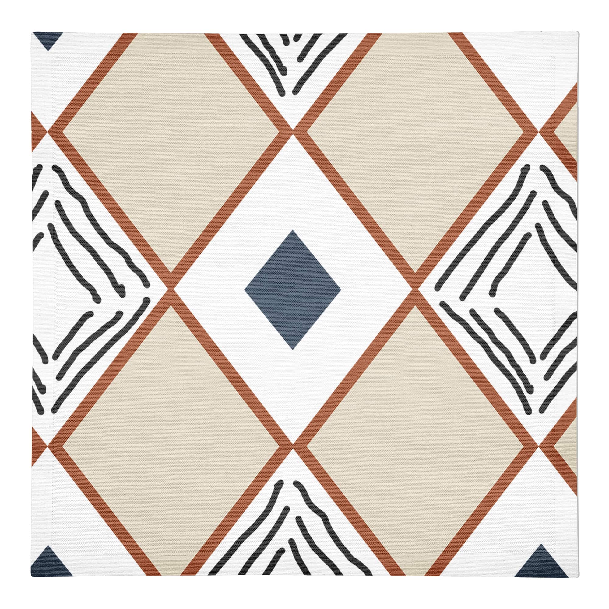 Diamond Triangle 10" x 10" Cotton Twill Napkin