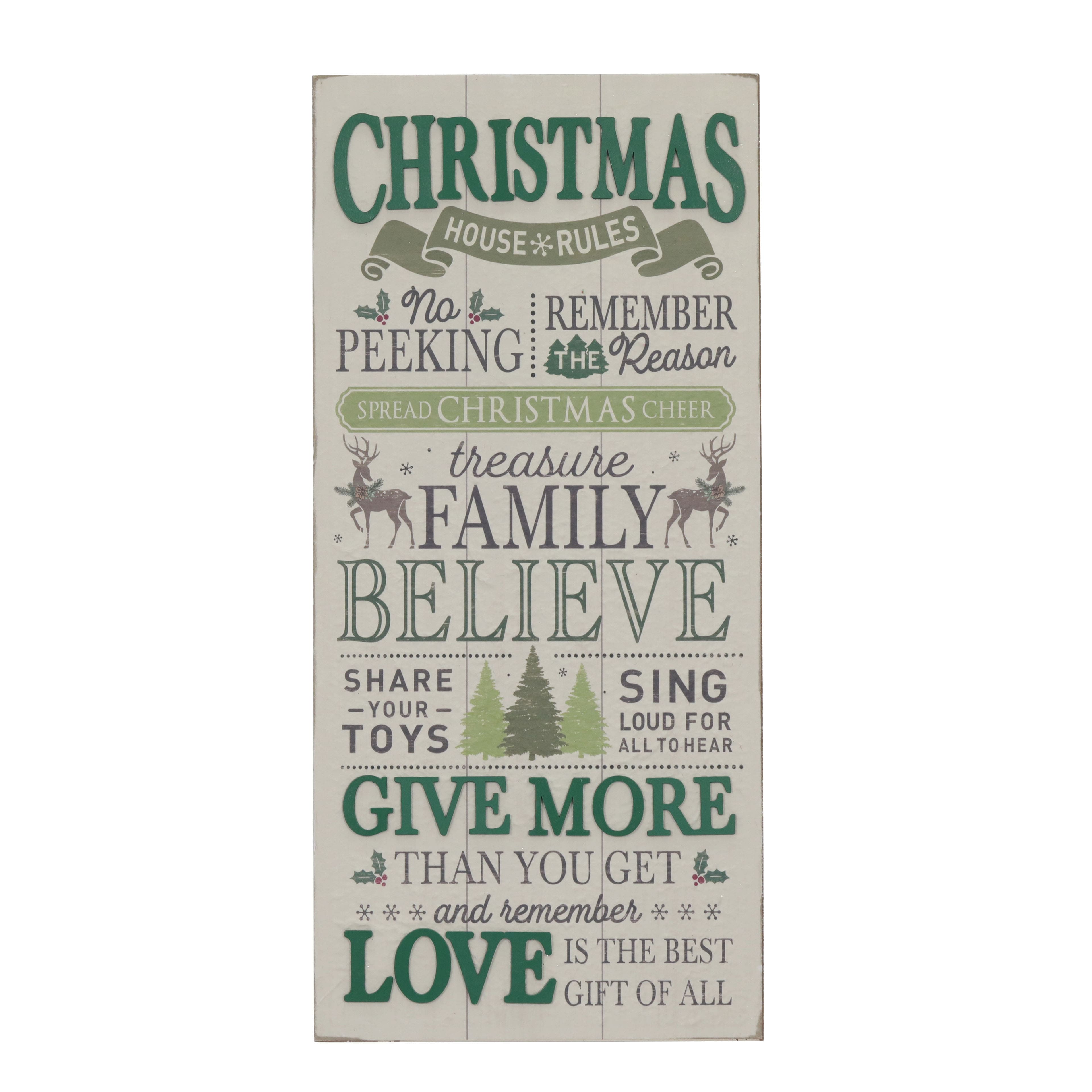 Christmas House Rules Wall Sign by Ashland&#xAE;