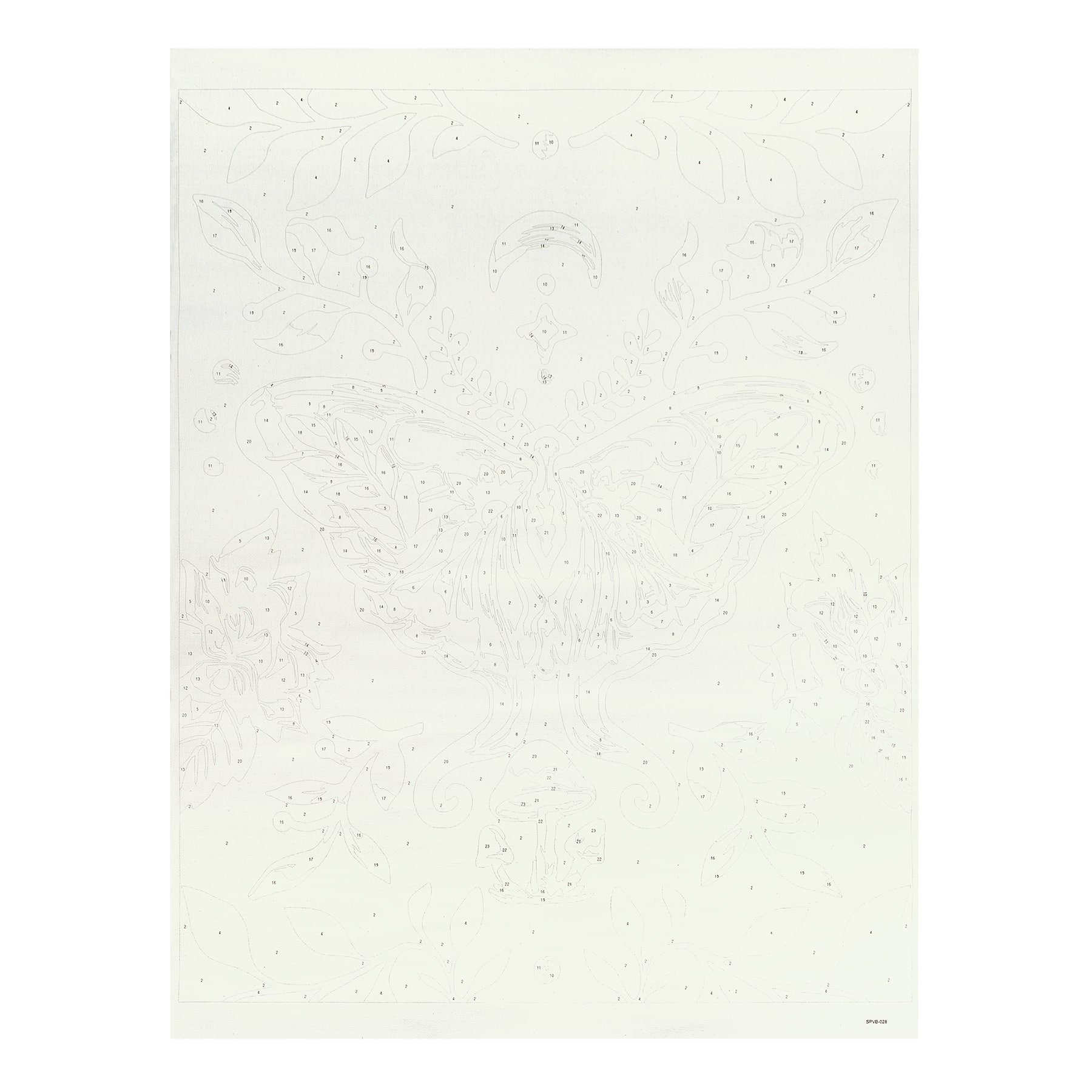 16" x 20" Pink Jungle Butterfly Paint-by-Number Kit by Artist's Loft®