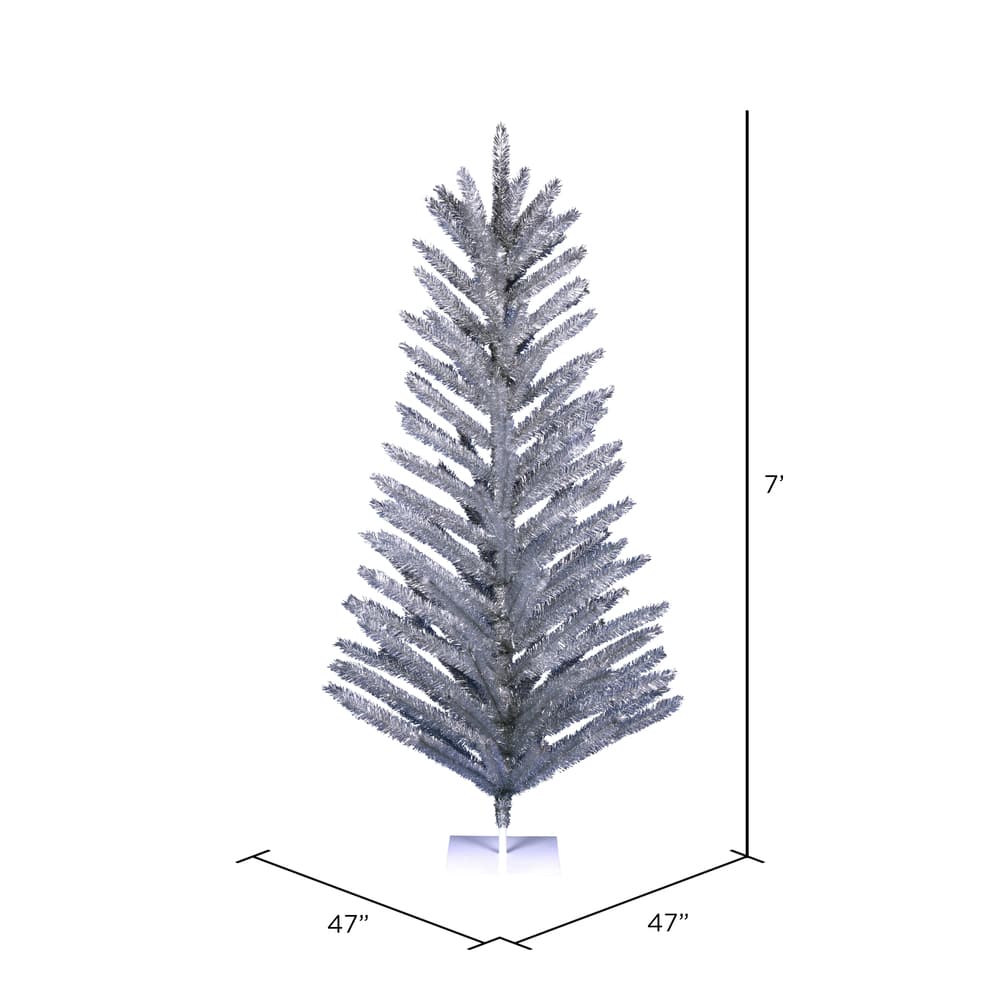 7ft. Unlit Vintage Aluminum Artificial Christmas Tree