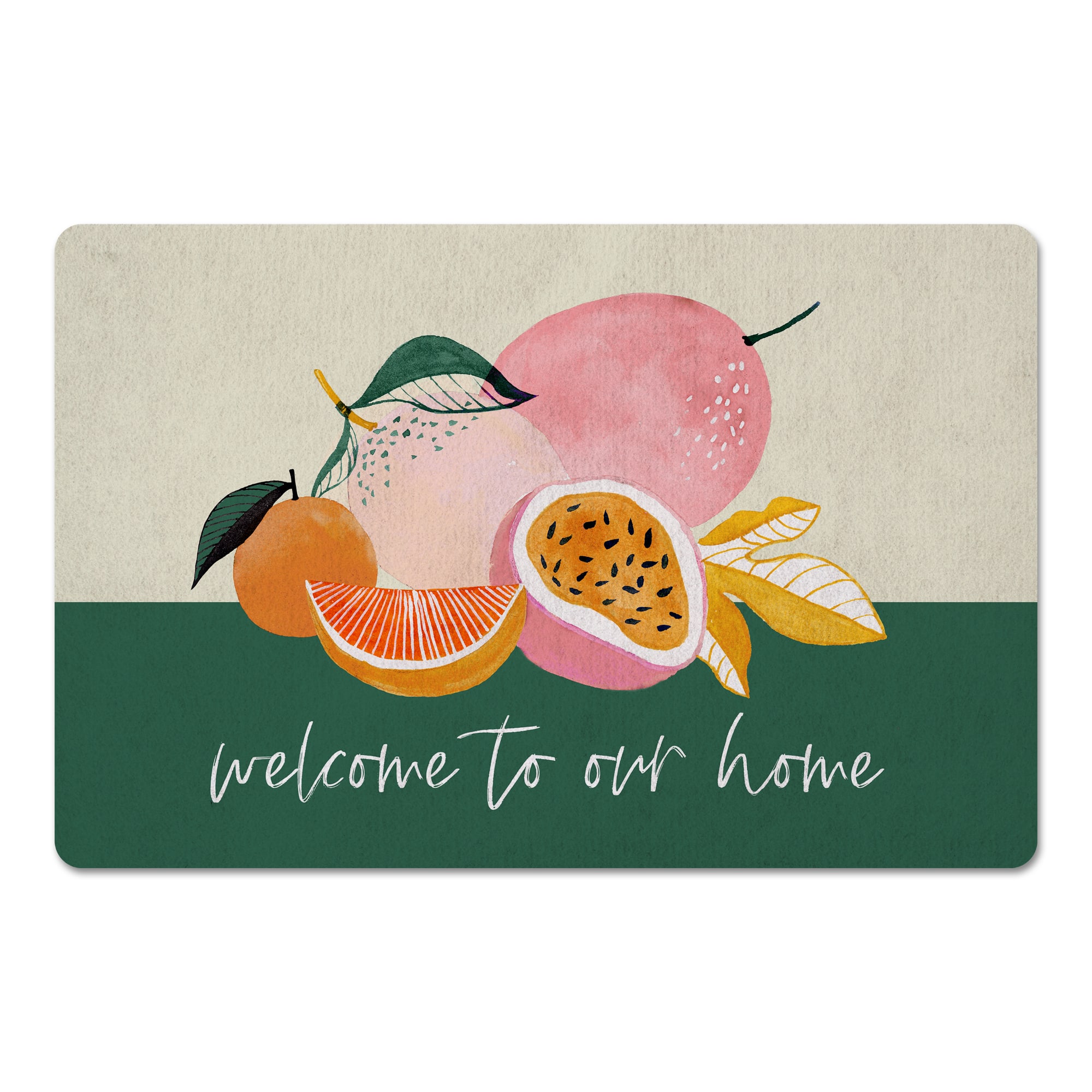 Welcome to Our Home Still Life Floor Mat