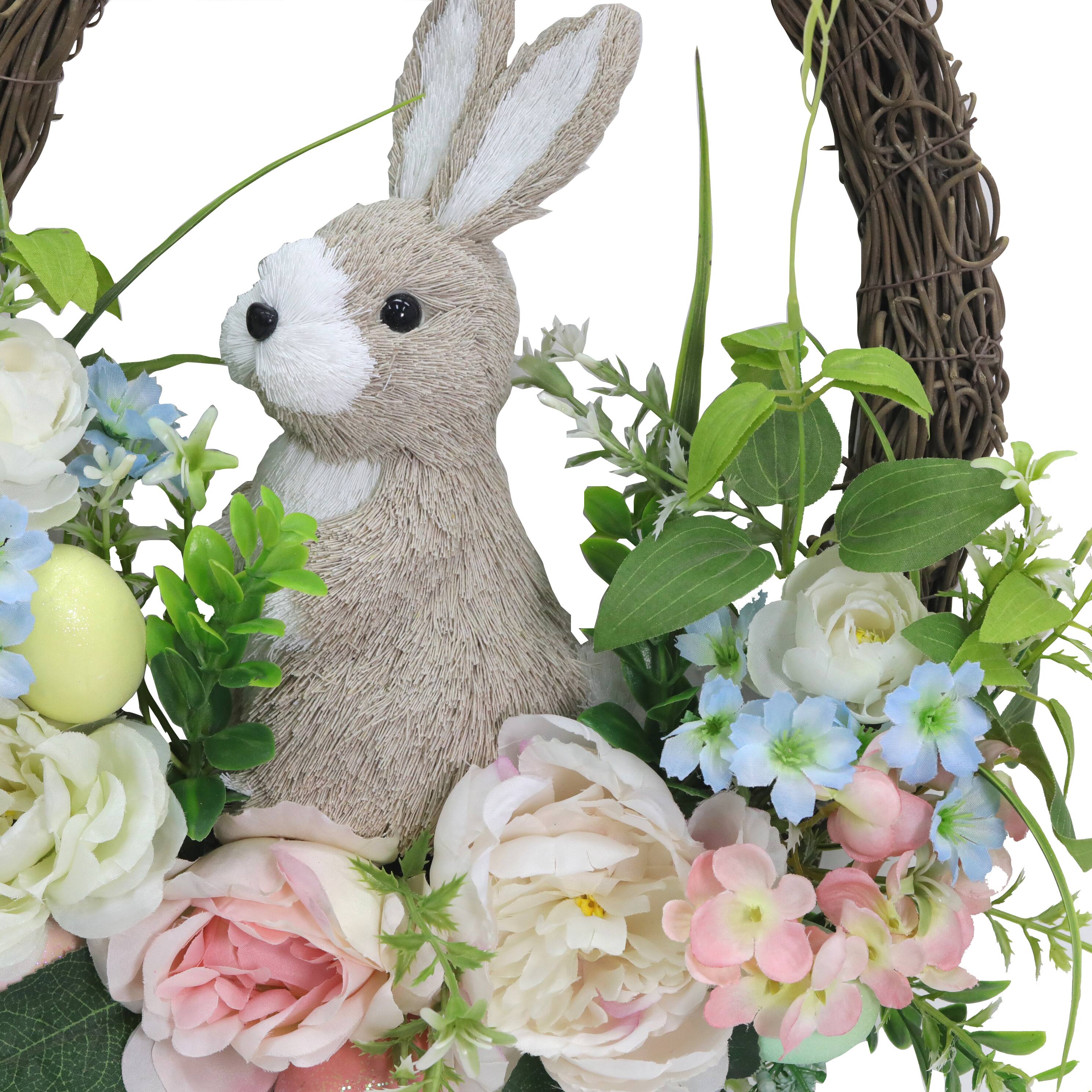 17&#x22; Bunny Floral Wreath by Ashland&#xAE;