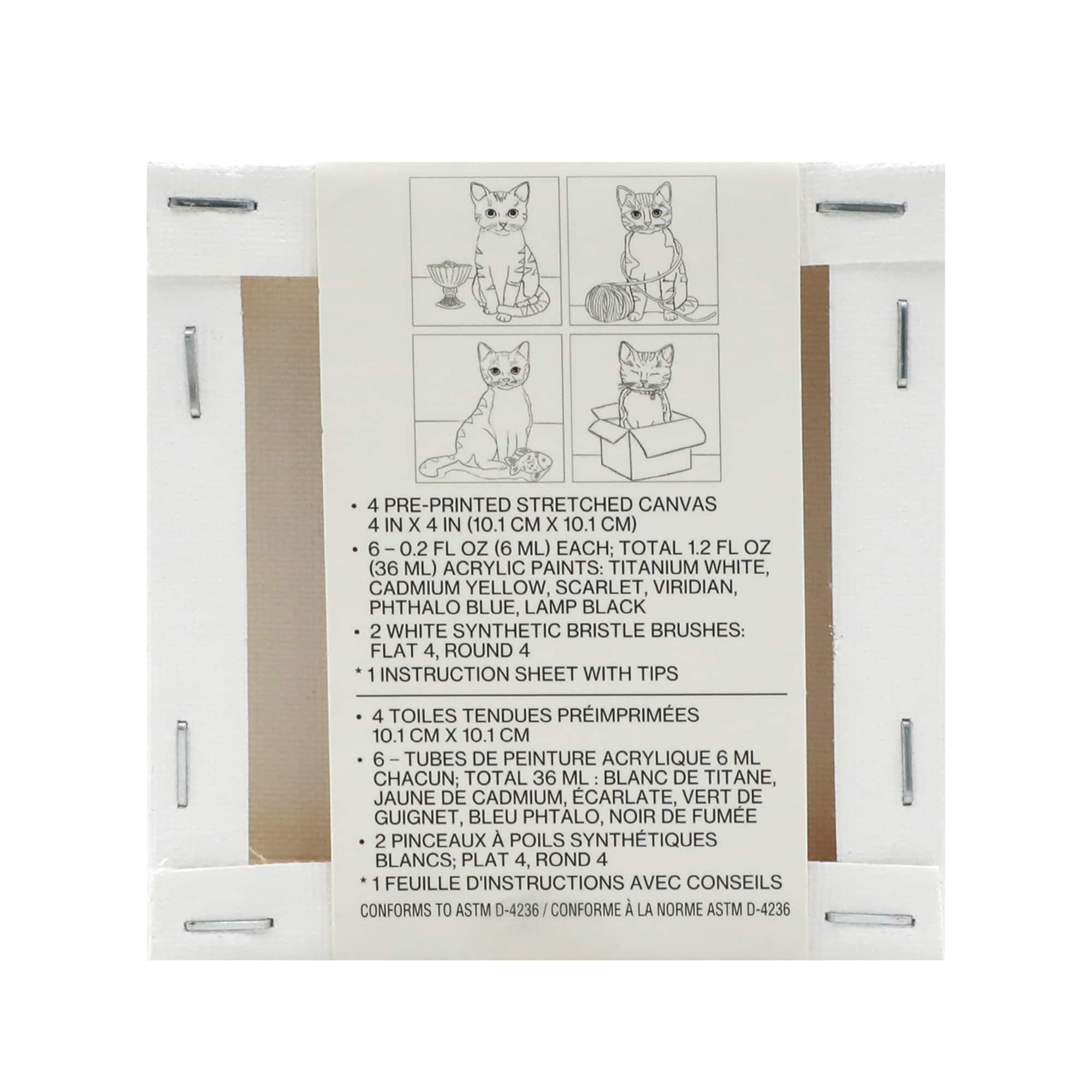 Cats Mini Canvas Painting Kit by Craft Smart&#xAE;