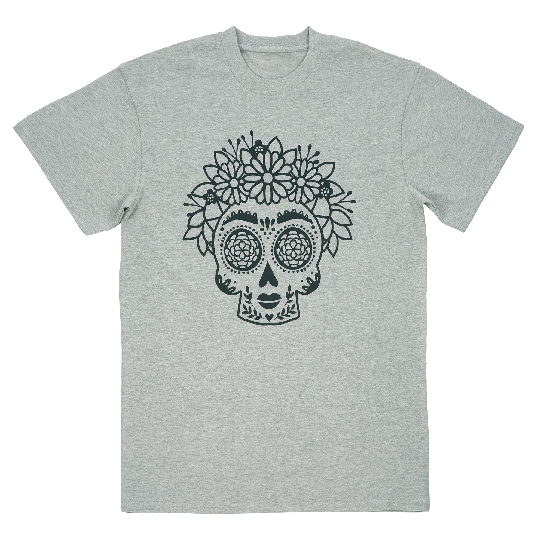 Halloween Sugar Skull Adult Crew Neck T-Shirt by Celebrate It&#x2122;