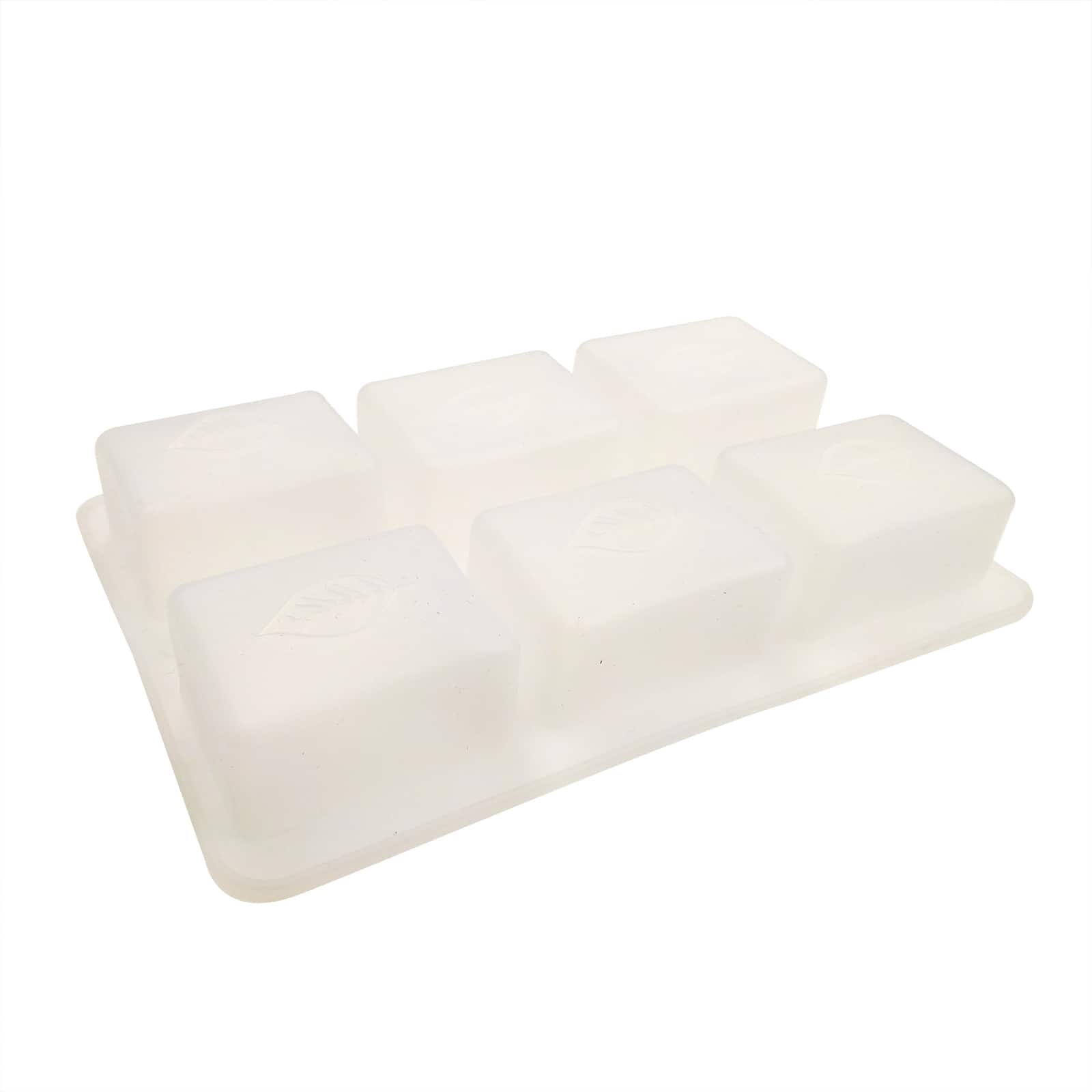 12 Pack: Leaf Pattern Silicone Square Soap Mold by Make Market®