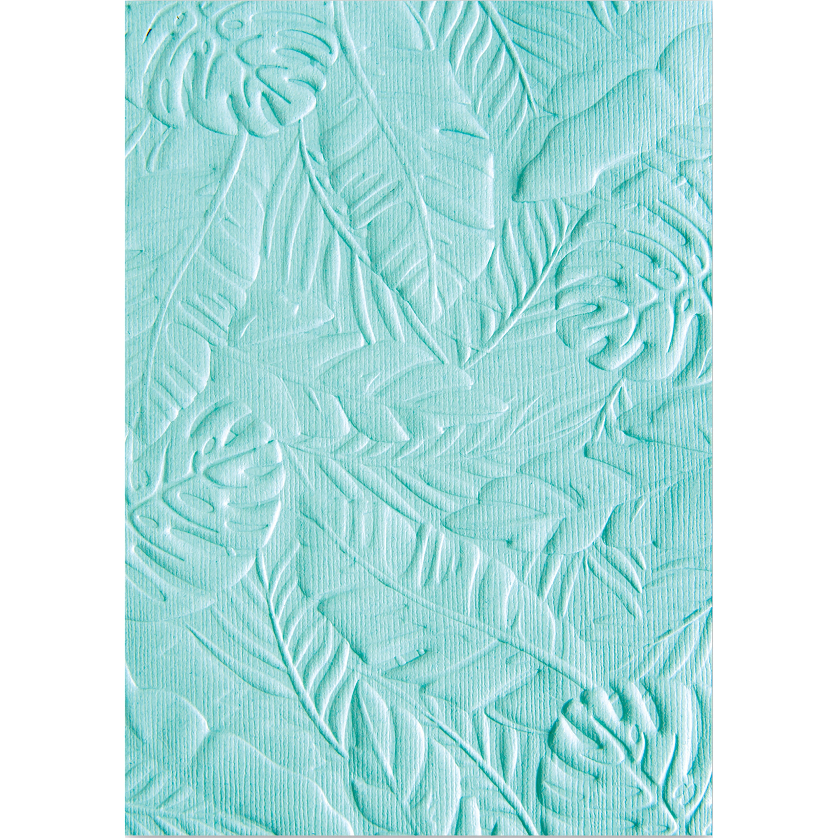 Sizzix&#xAE; 3D Textured Impressions&#x2122; Courtney Chilson Tropical Leaves Embossing Folder