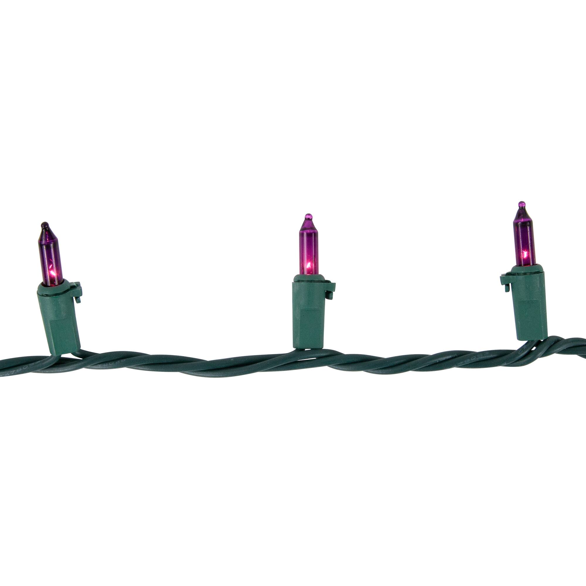 50ct. Mini Christmas String Lights with Green Wire