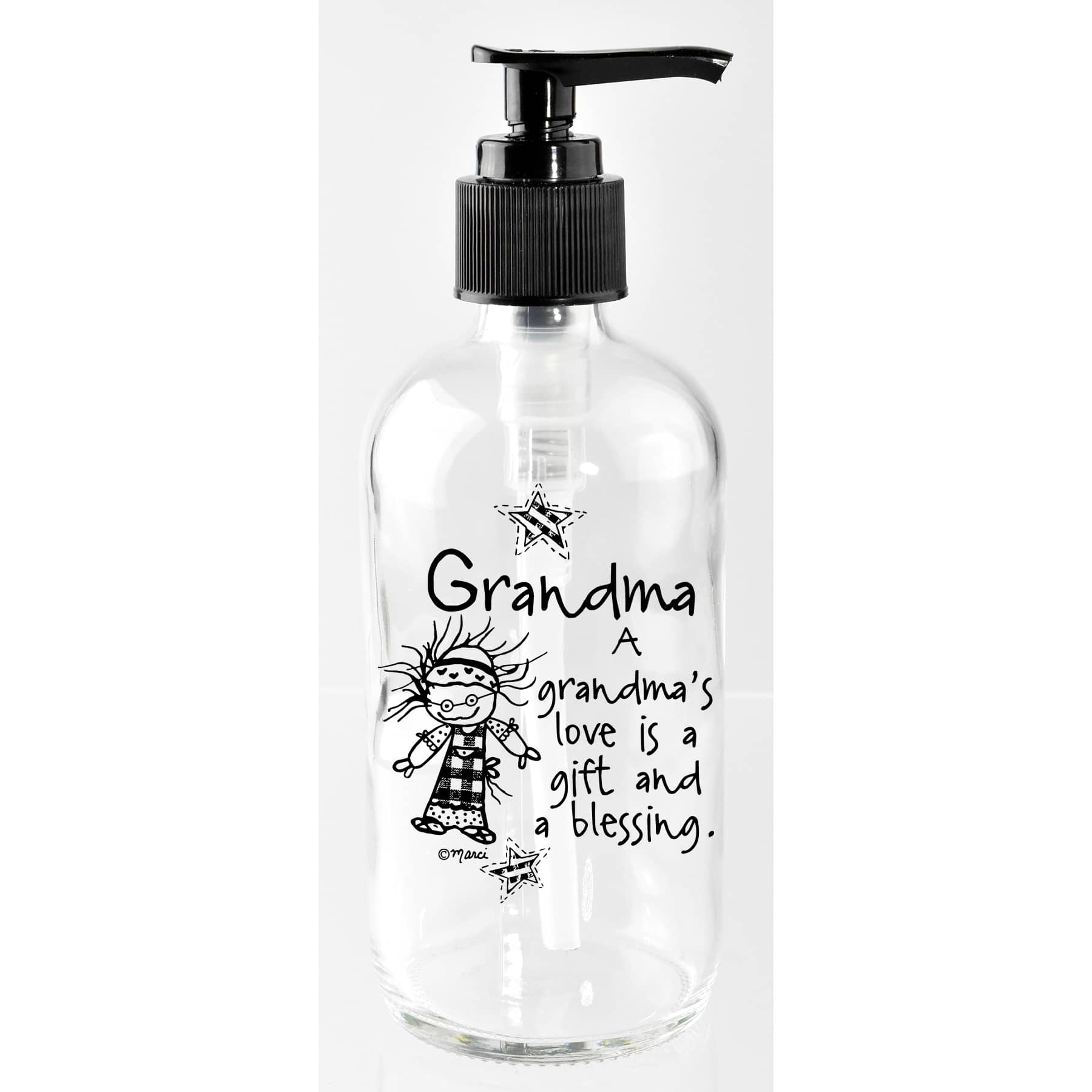 Marci Art 8oz. Grandma Gift & A Blessing Soap Dispenser