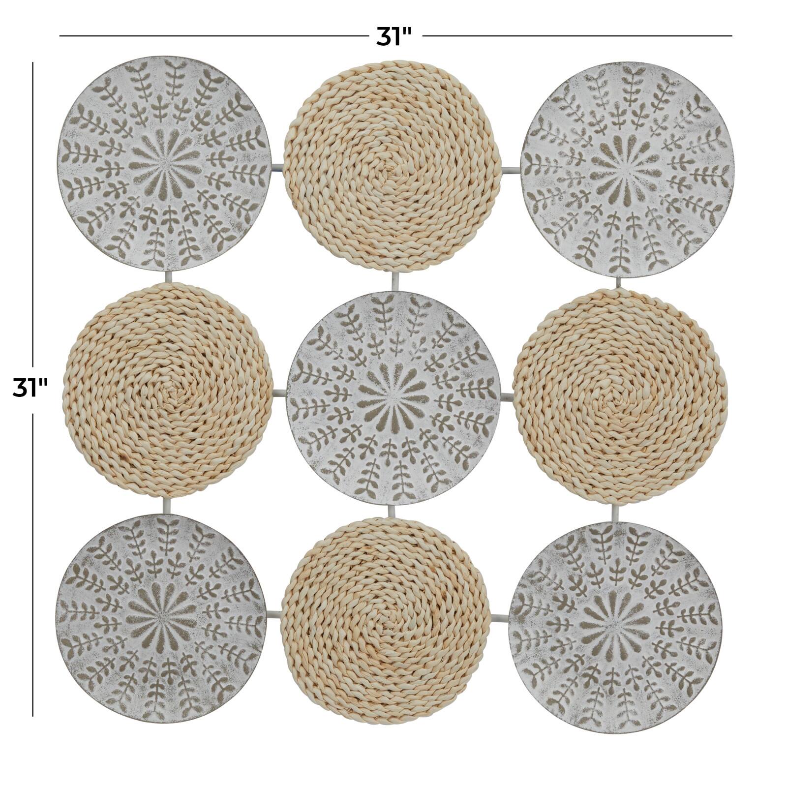 The Novogratz Grey Modern Abstract Wall Decor, 31" x 1" x 31"