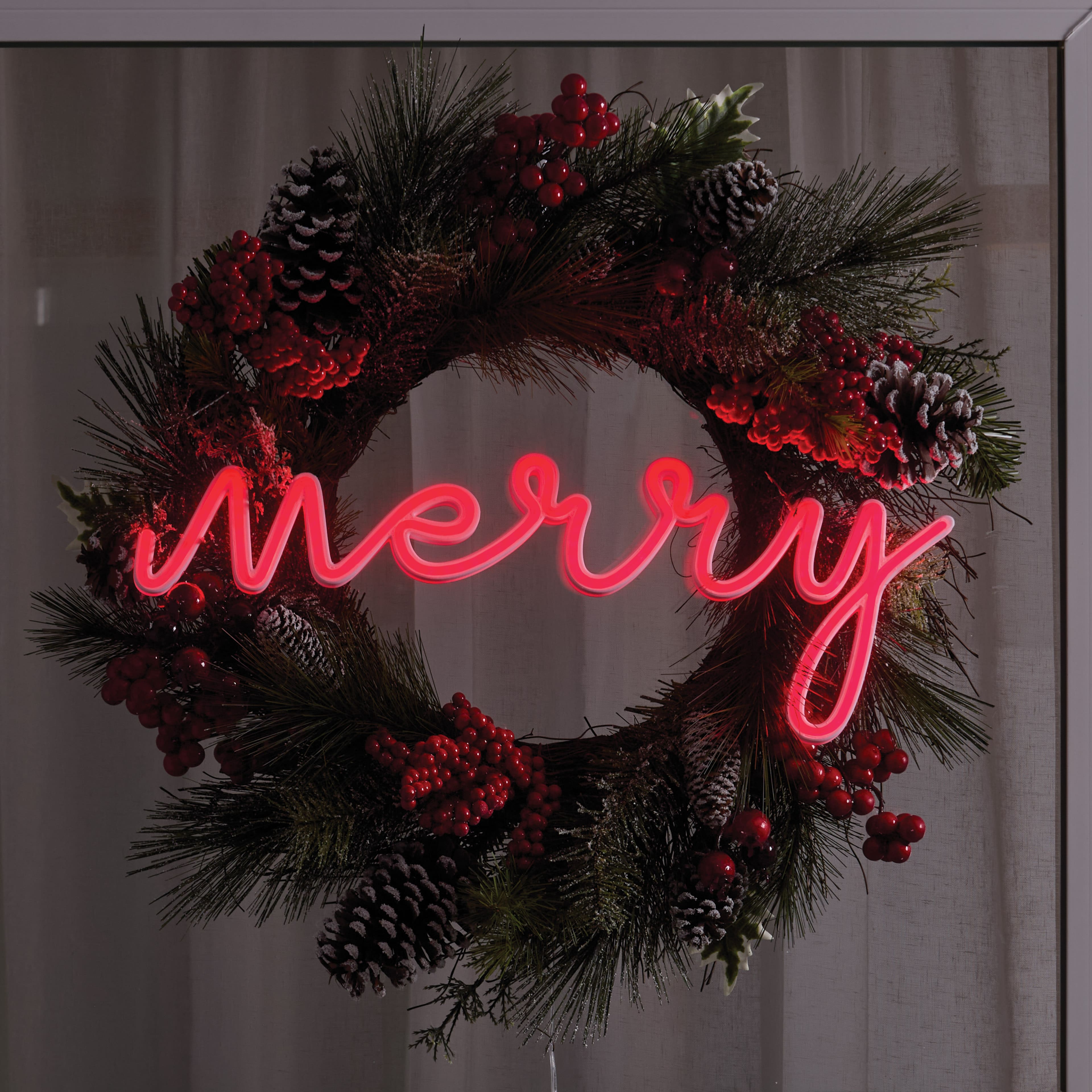 20&#x22; Merry Lighted LED Neon Sign by Ashland&#xAE;