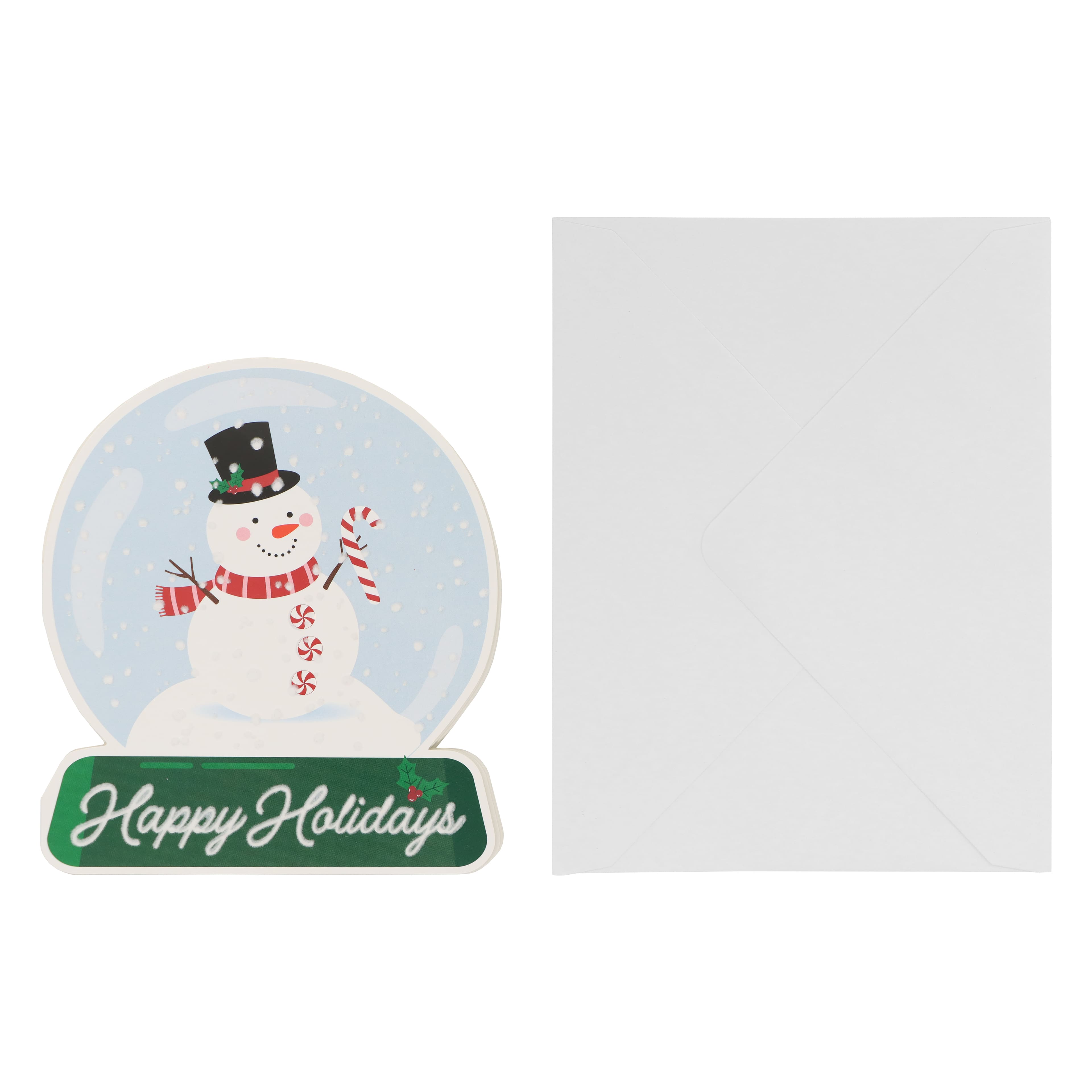 Flocked Snow Globe Card &#x26; Envelope Set by Recollections&#x2122;