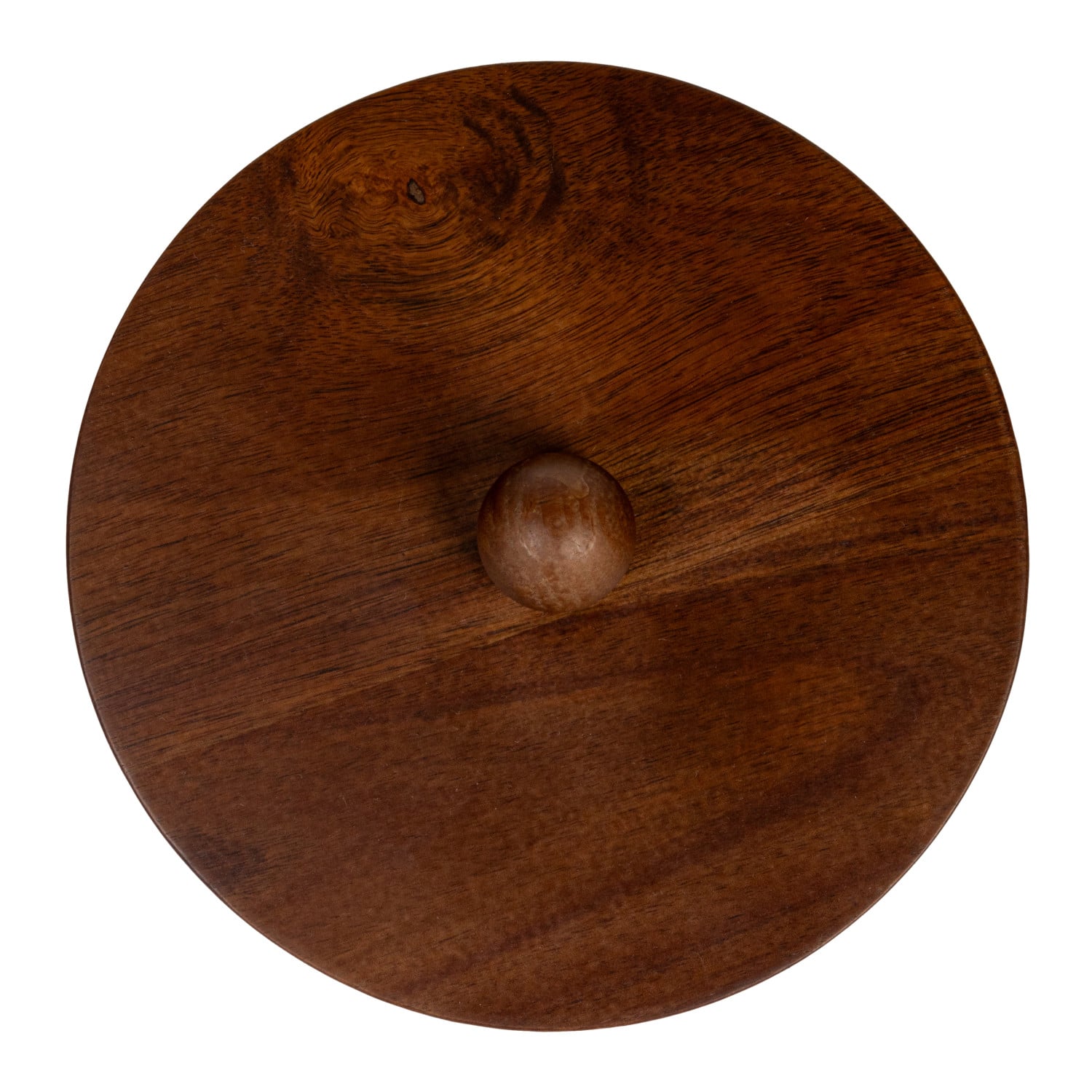 Hello Honey® White Raised Dots Stoneware Canister with Acacia Wood Lid