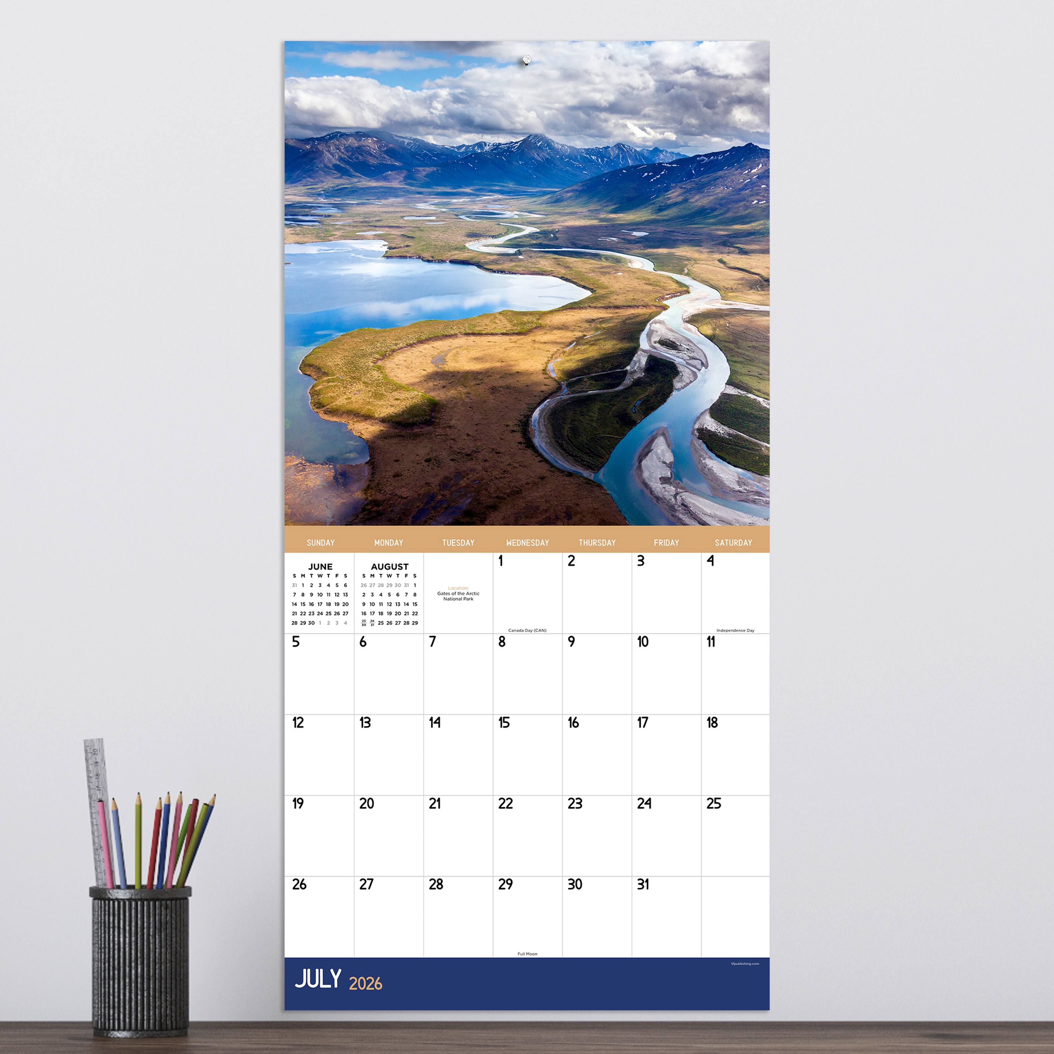 2026 Alaska Wall Calendar