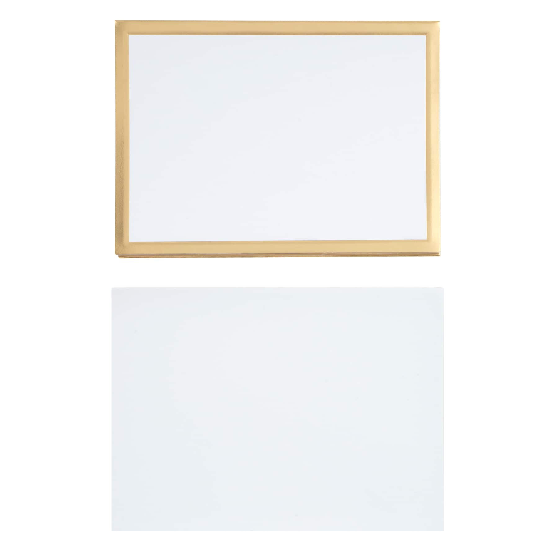 5&#x22; x 7&#x22; Gold Border Cards &#x26; Envelopes, 24ct. by Recollections&#x2122;