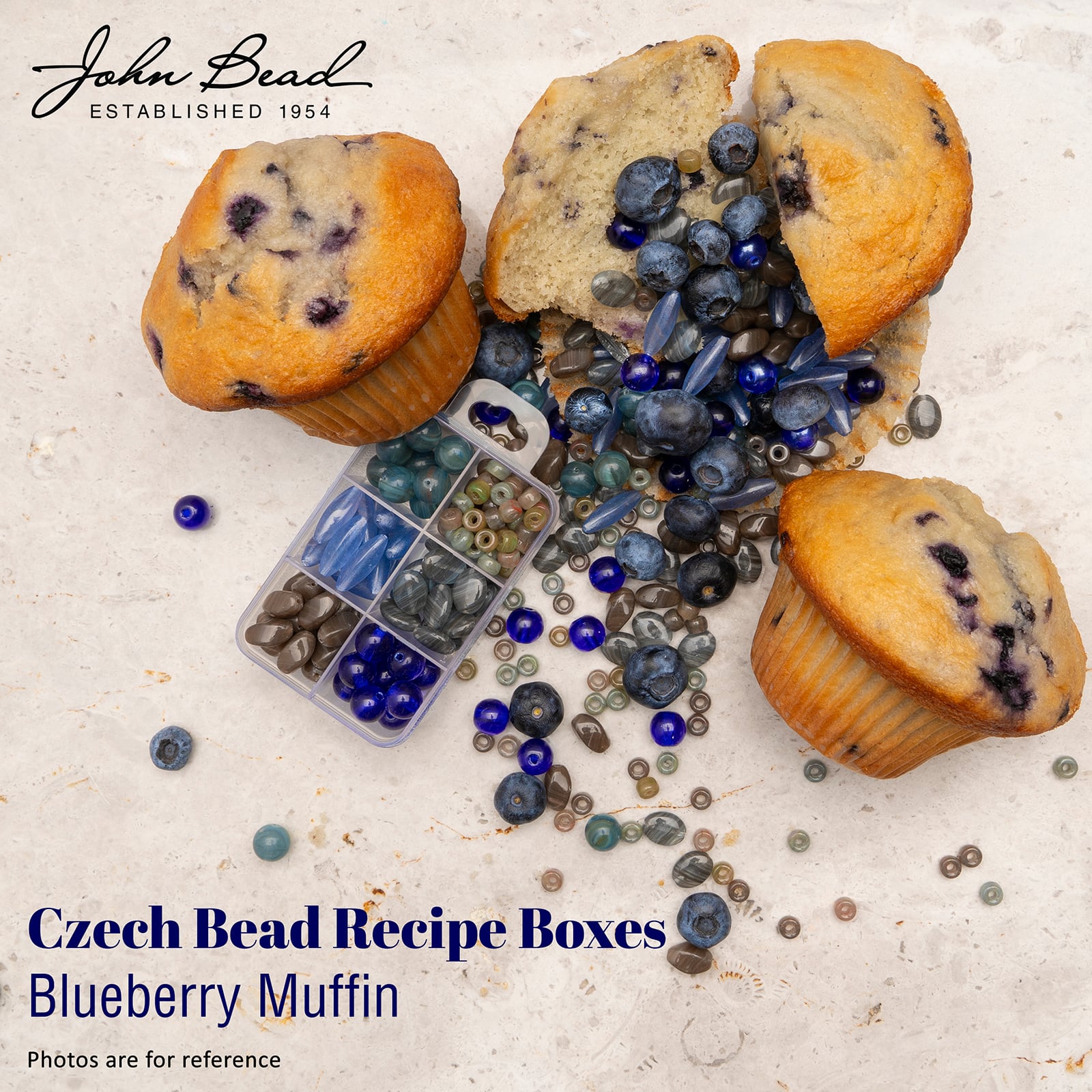 John Bead Czech Glass Recipe Box Beading Kit