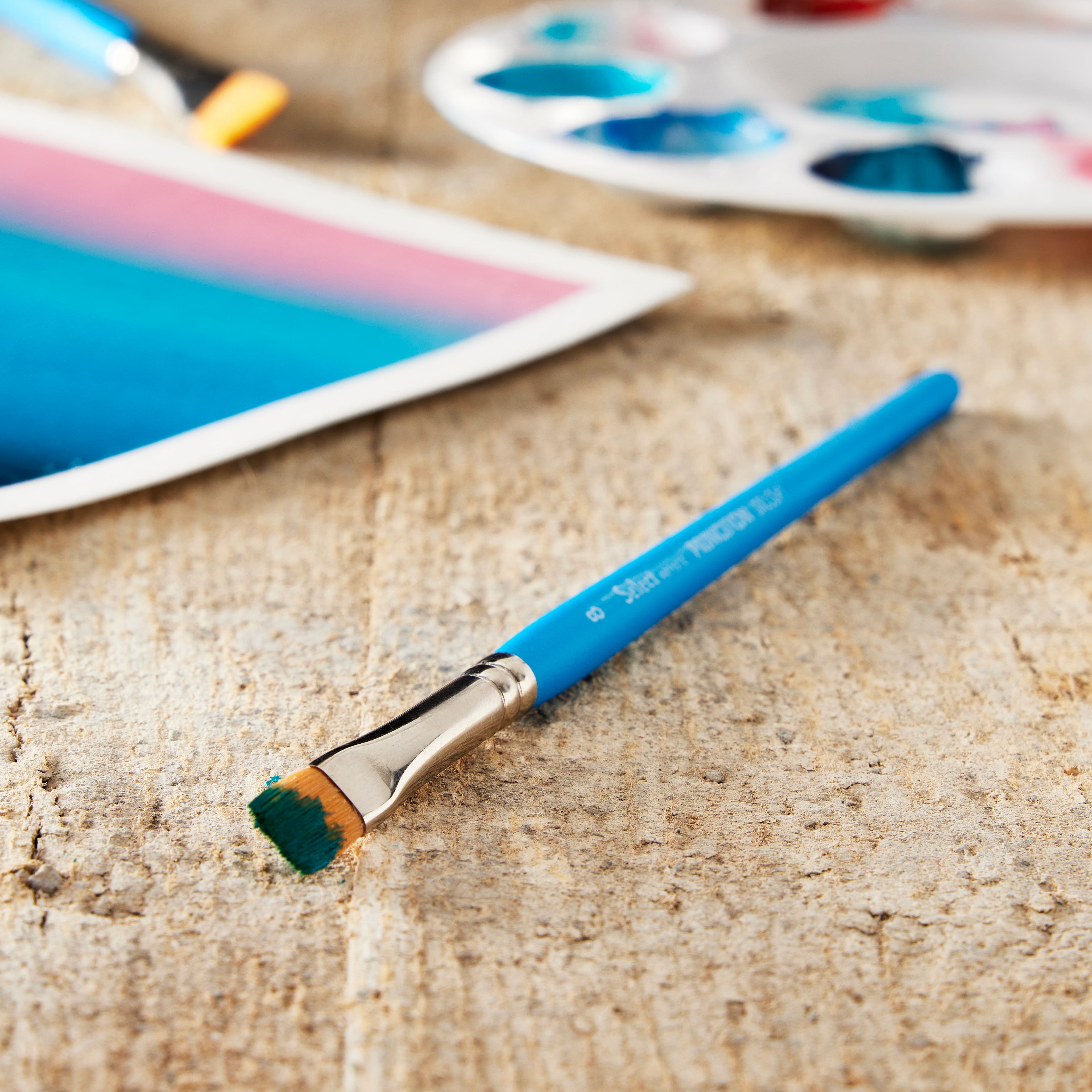 Princeton™ Select™ Artiste Series 3750 Short Handle Flat Shader Brush