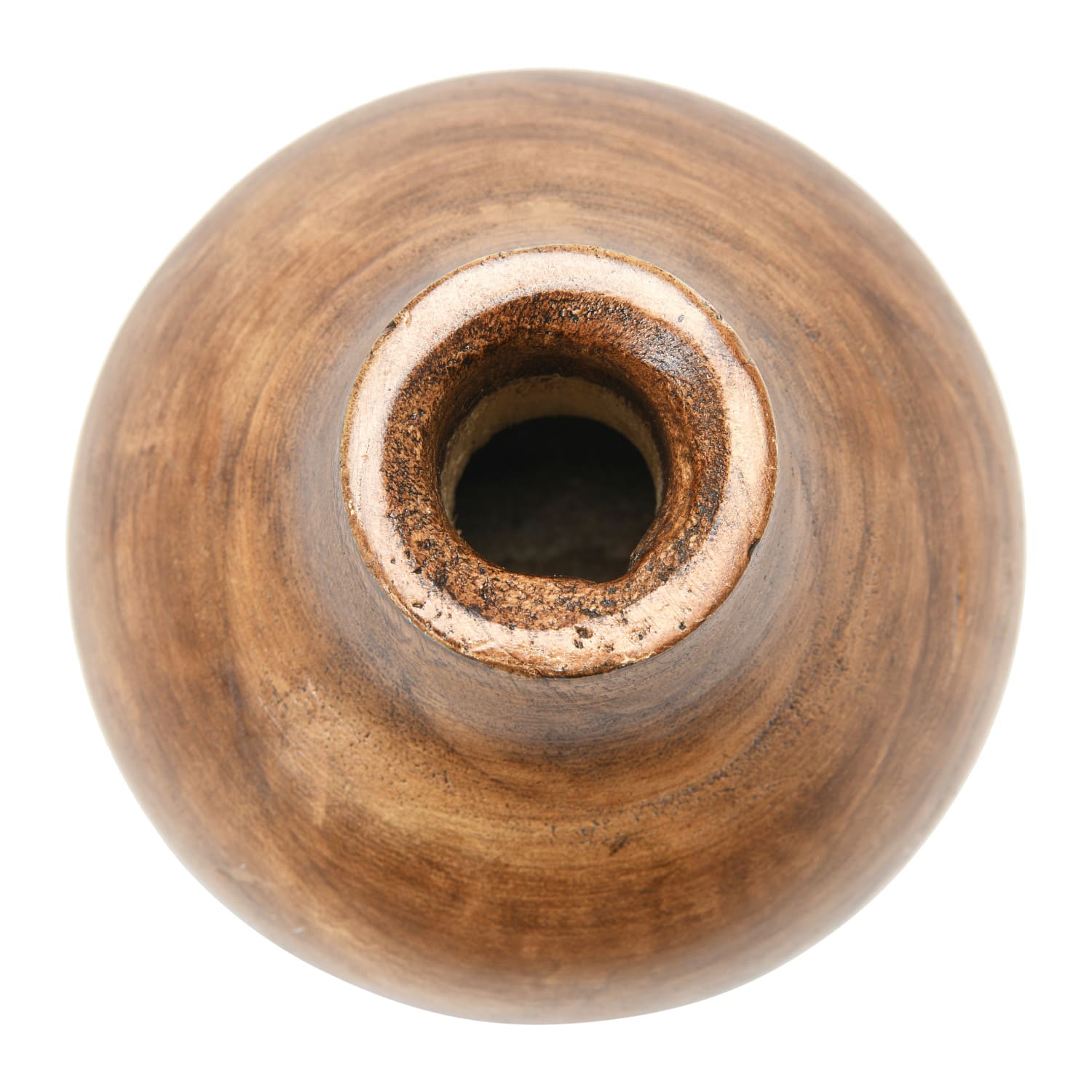 Brown Paulownia Wood Vase