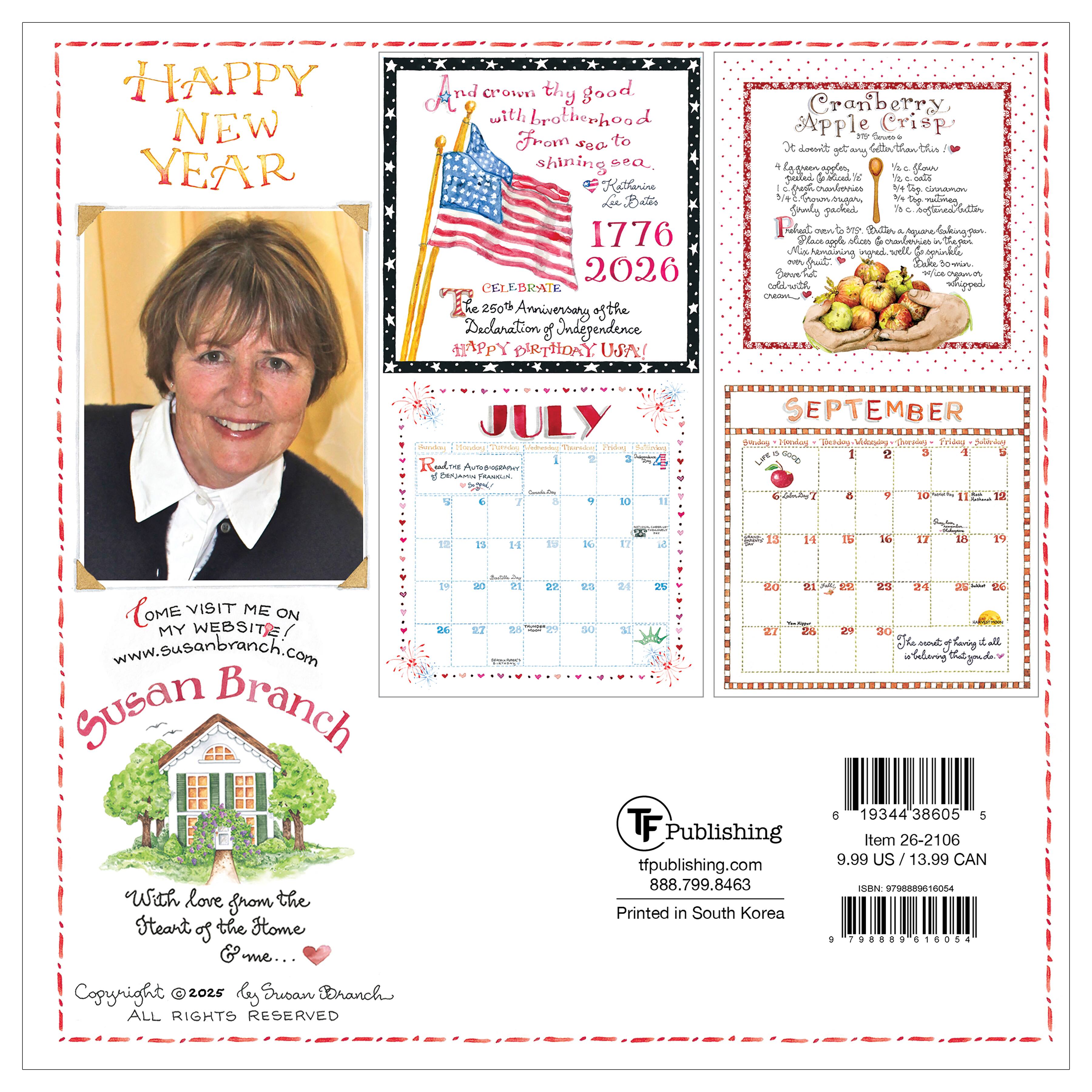 2026 Susan Branch Mini Calendar