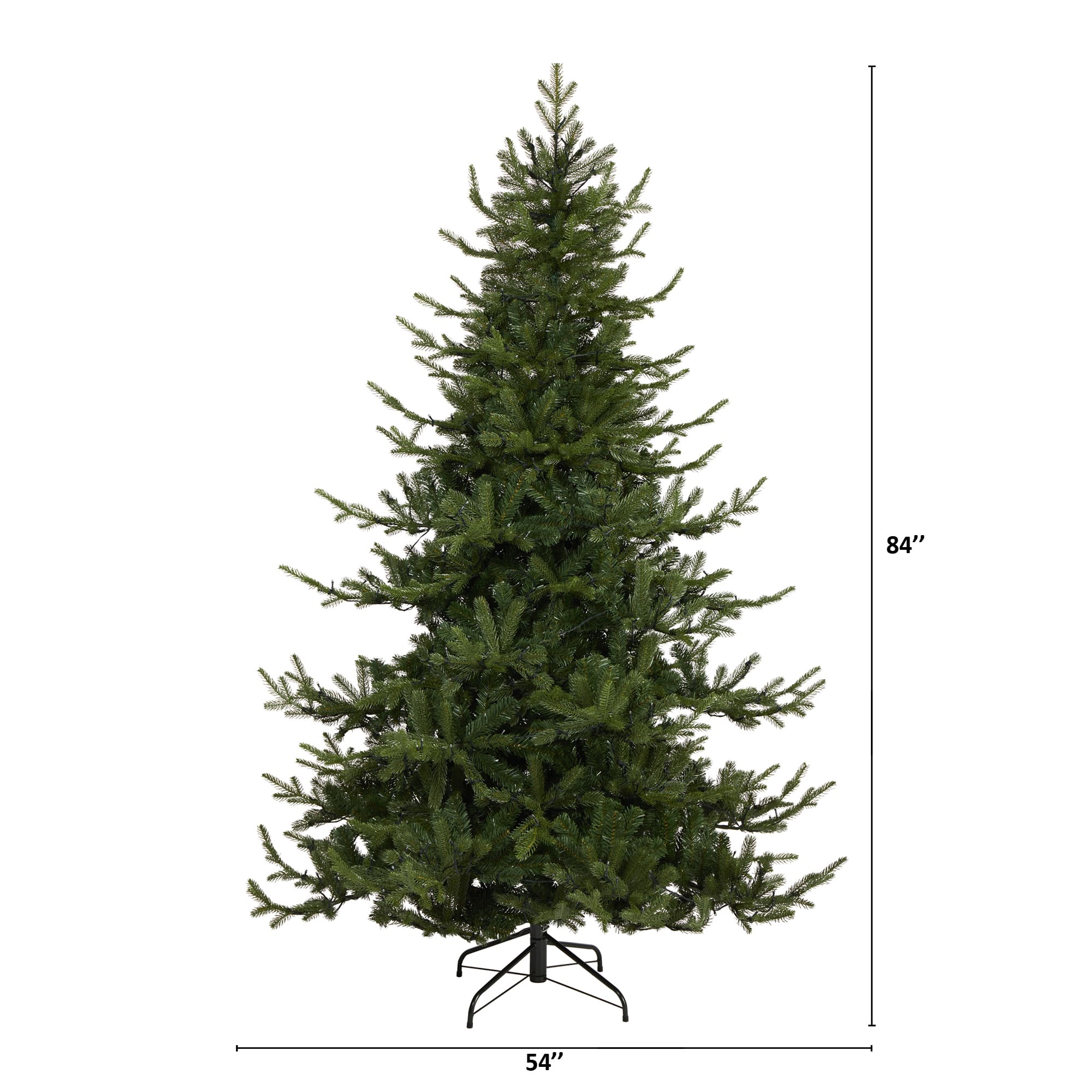 7ft. Pre-Lit Swedish Fir Artificial Christmas Tree with Warm White LED Lights