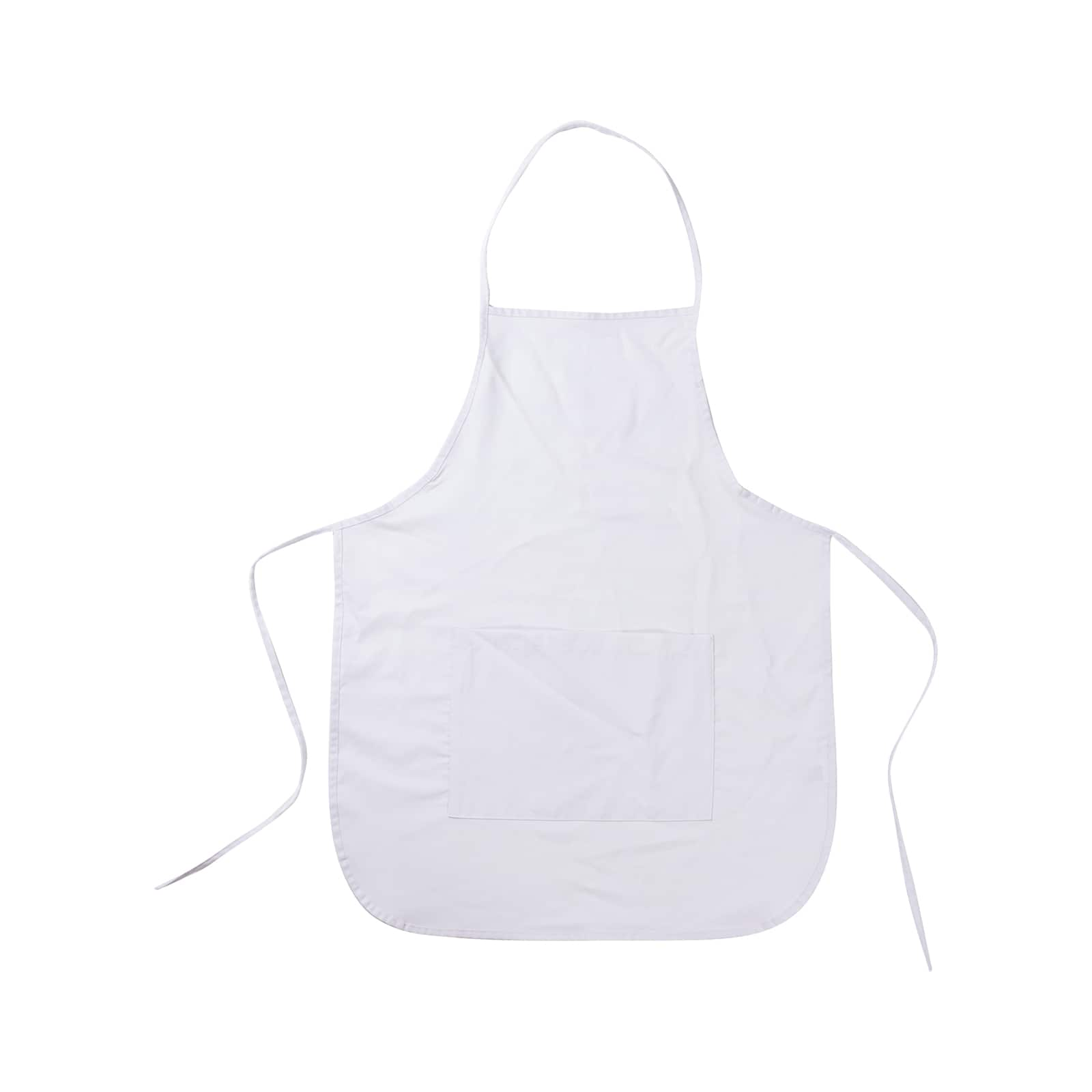 Craft Express White Sublimation Adult Aprons with White Pocket, 2ct ...