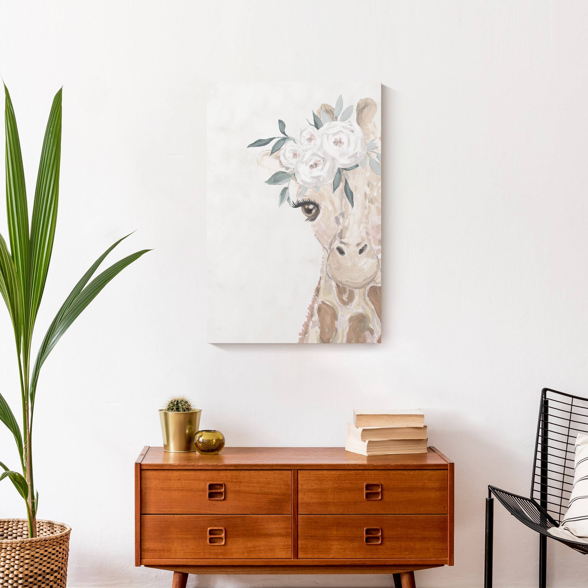 Baby Giraffe 16&#x22; x 24&#x22; Canvas Wall Art