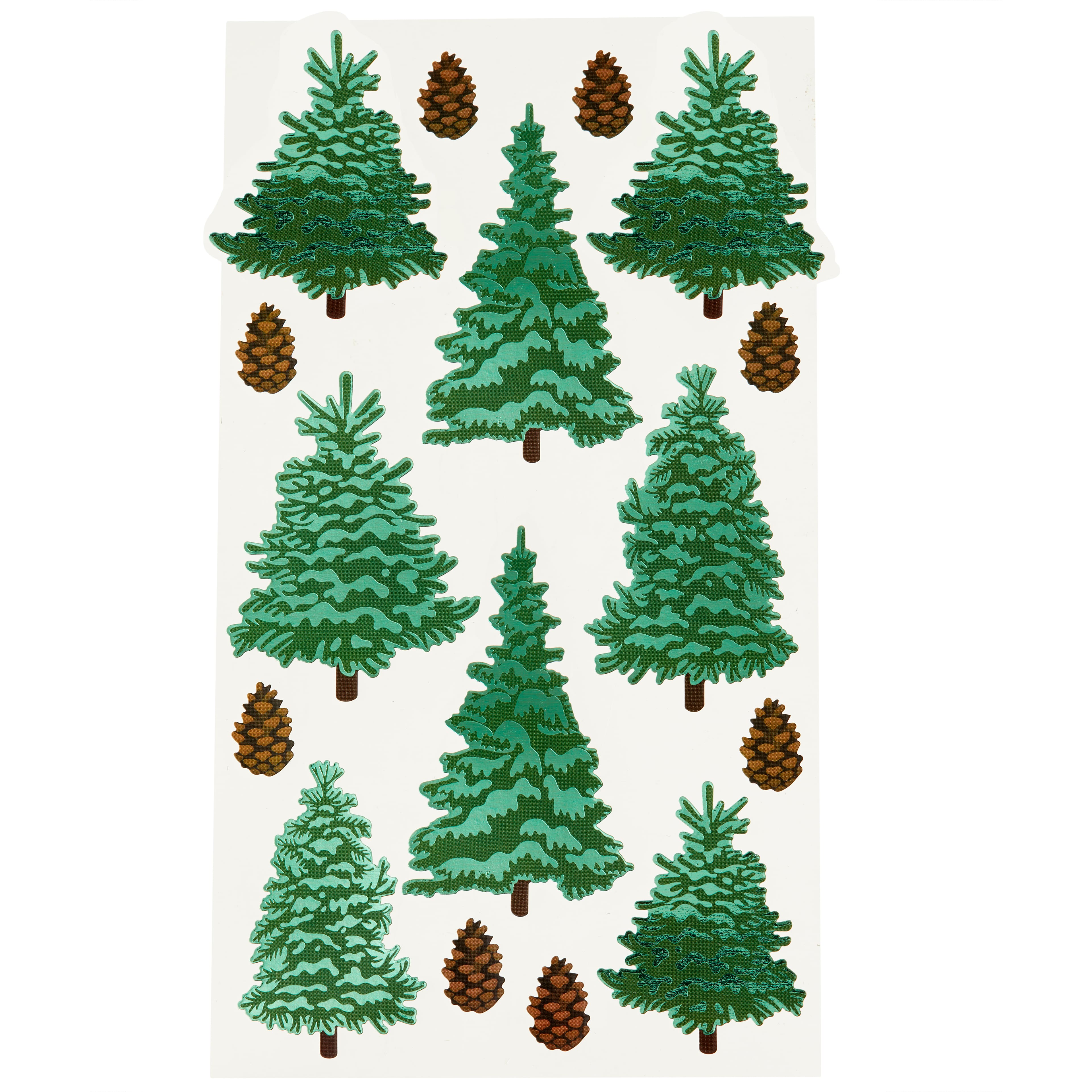 12 Pack: Pinecone & Tree Stickers by Recollections™