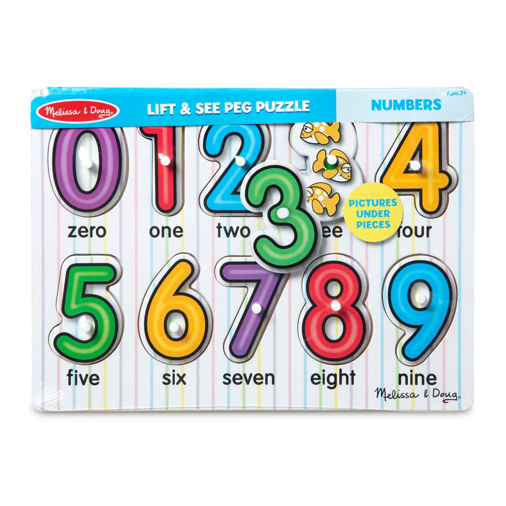 Melissa & Doug® See-Inside Numbers 10 Piece Peg Puzzle | Michaels