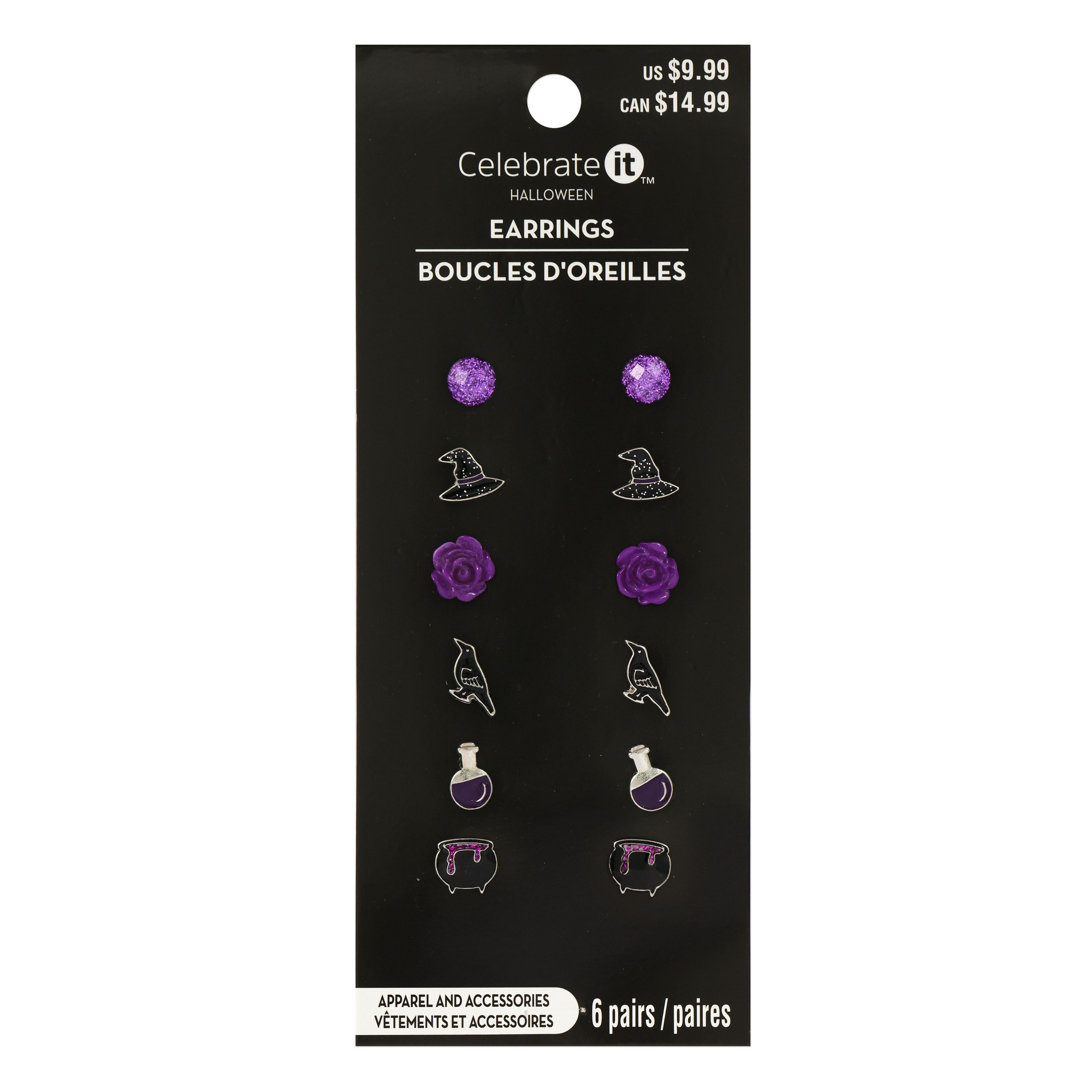 Halloween Witch Earring Value Pack by Celebrate It&#x2122;