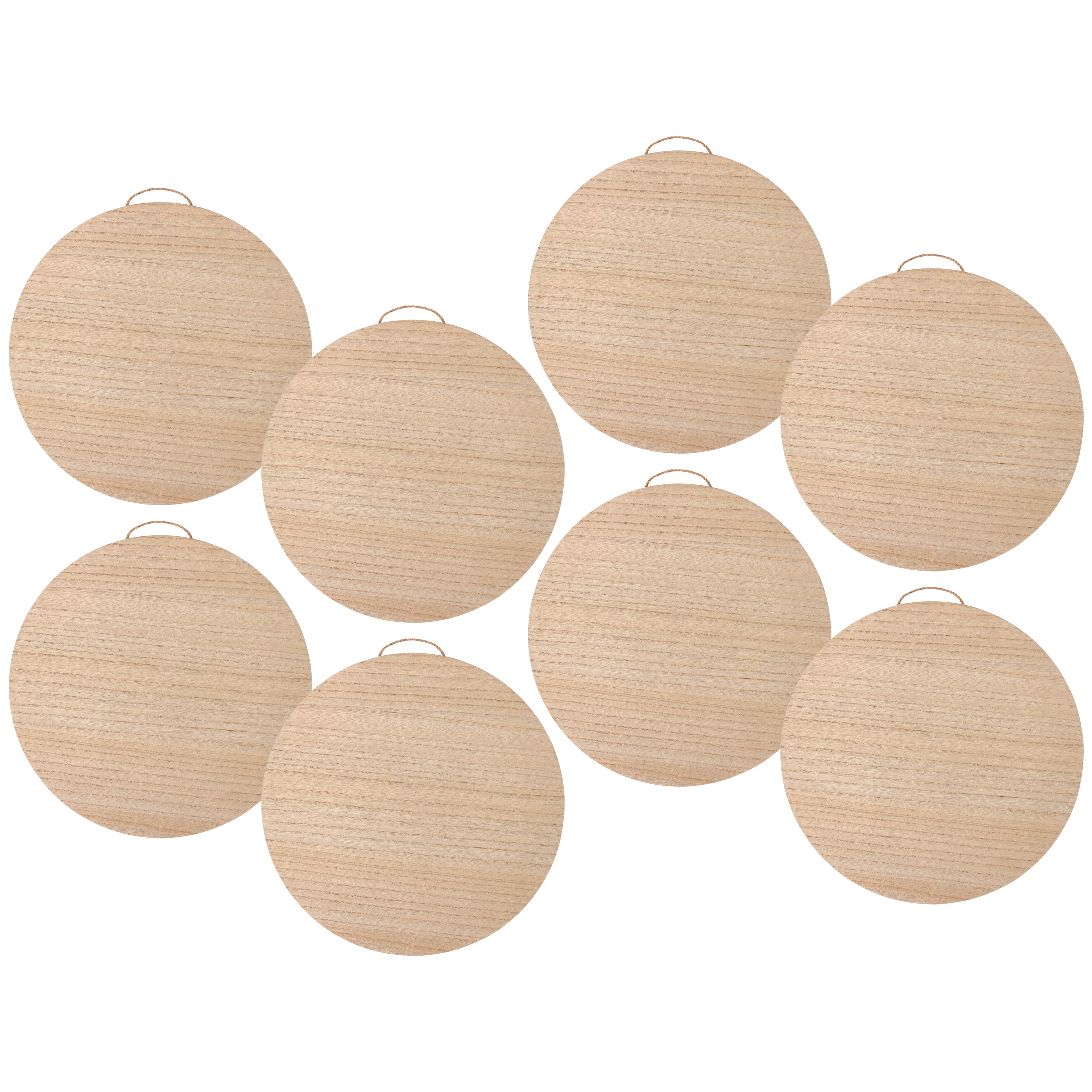 8 Pack: 15&#x22; Unfinished Round Plaque by Make Market&#xAE;